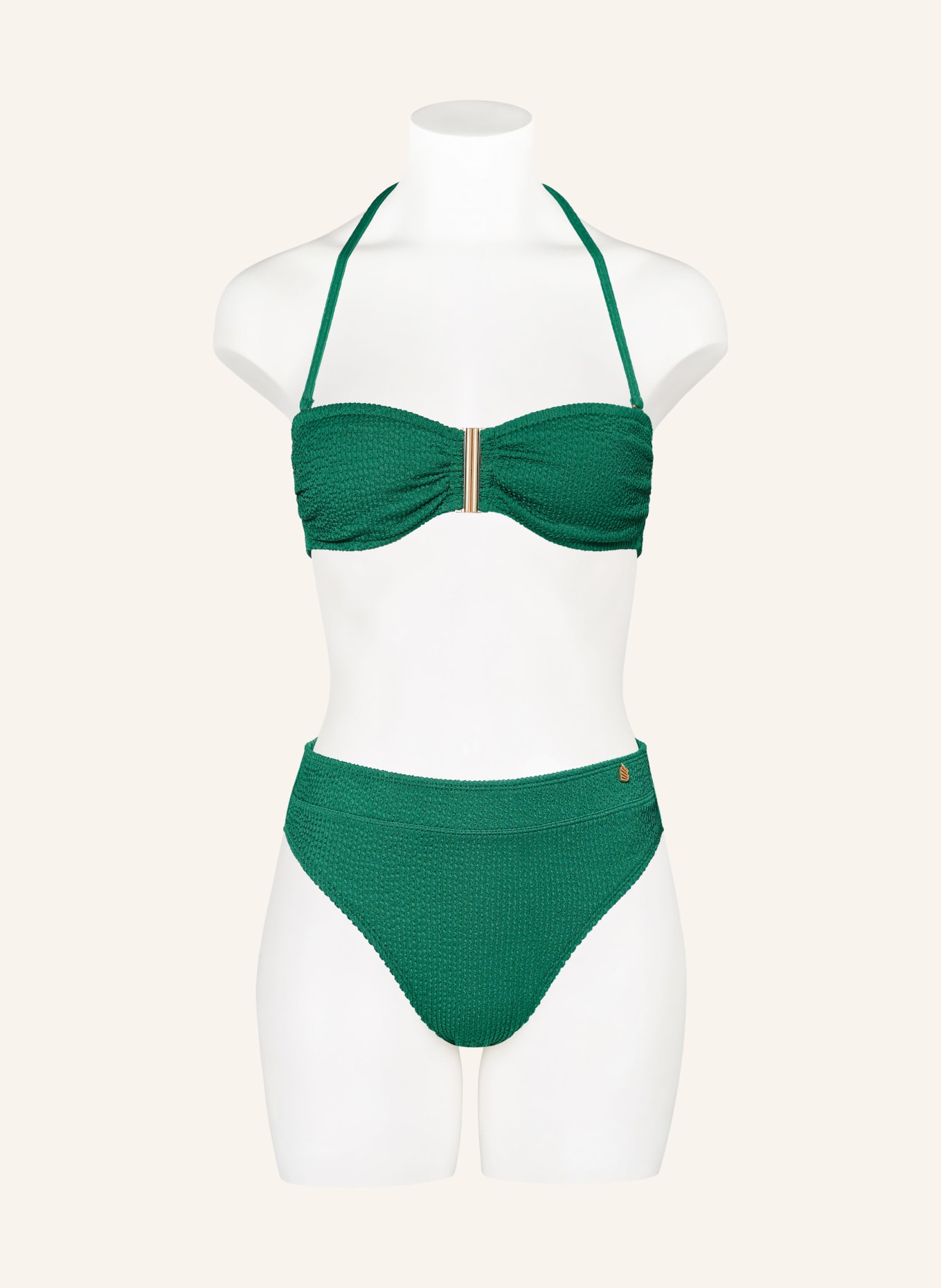 BEACHLIFE Dół od bikini z wysokim stanem FRESH GREEN, Kolor: ZIELONY (Obrazek 2)