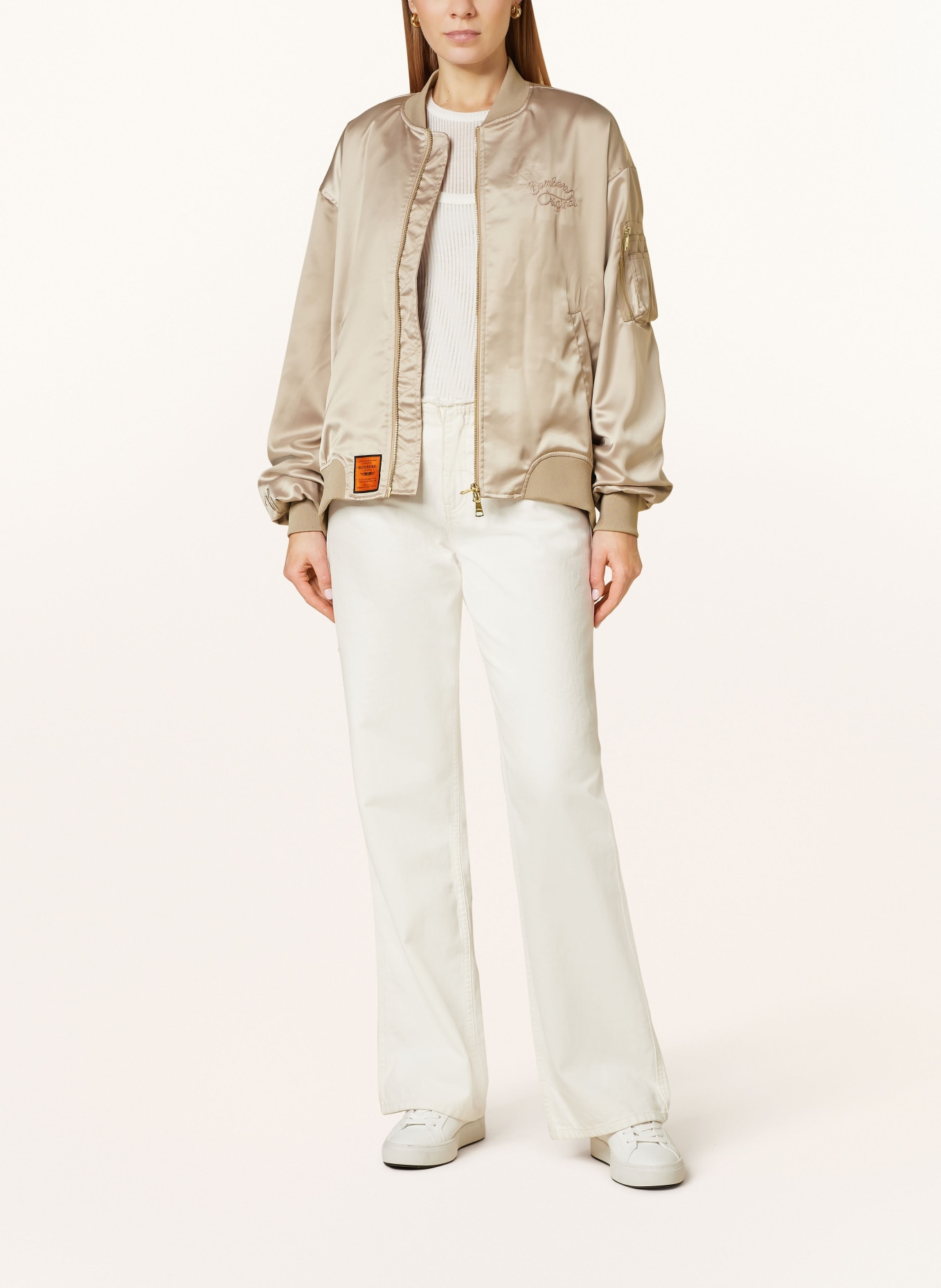 ORIGINAL BOMBERS Bomber jacket, Color: TAUPE (Image 2)