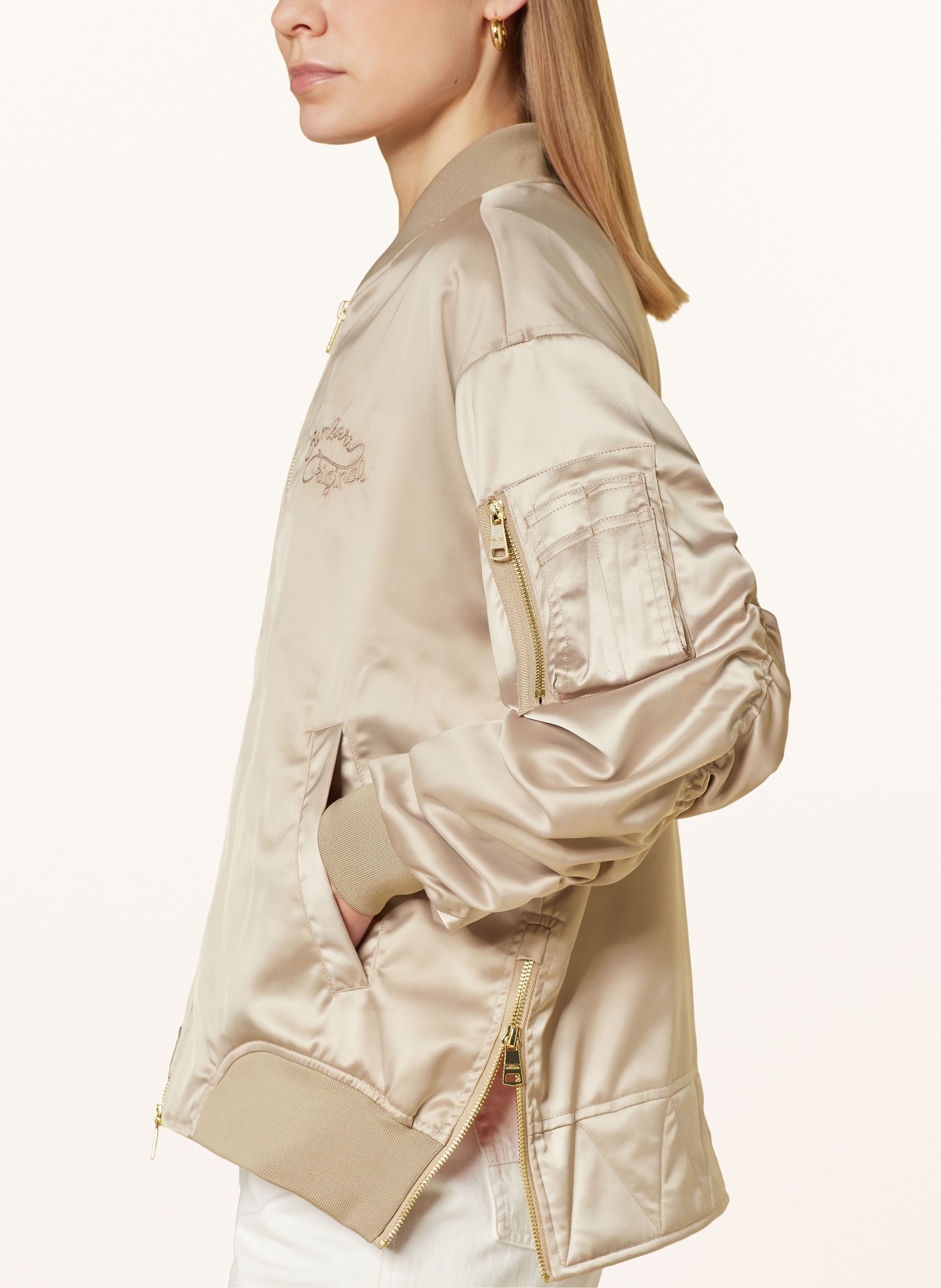 ORIGINAL BOMBERS Bomber jacket, Color: TAUPE (Image 4)