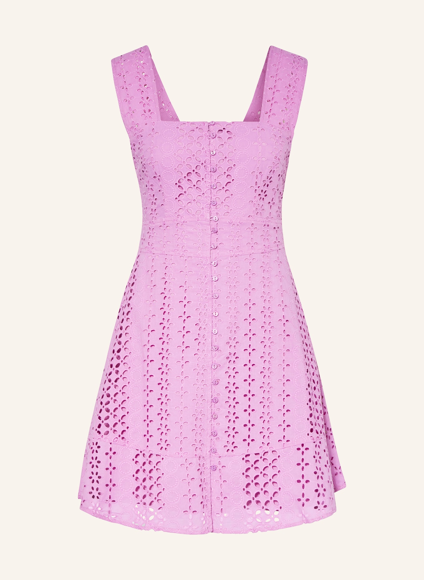 SUNCOO Dress CATANE in broderie anglaise, Color: LIGHT PURPLE (Image 1)