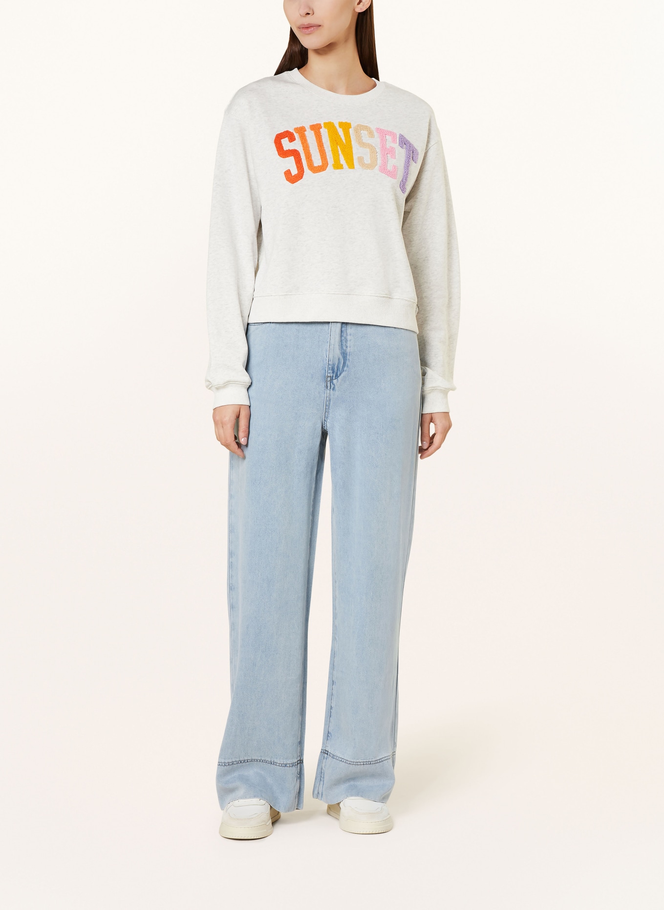 SUNCOO Sweatshirt SUNSET, Color: LIGHT GRAY (Image 2)