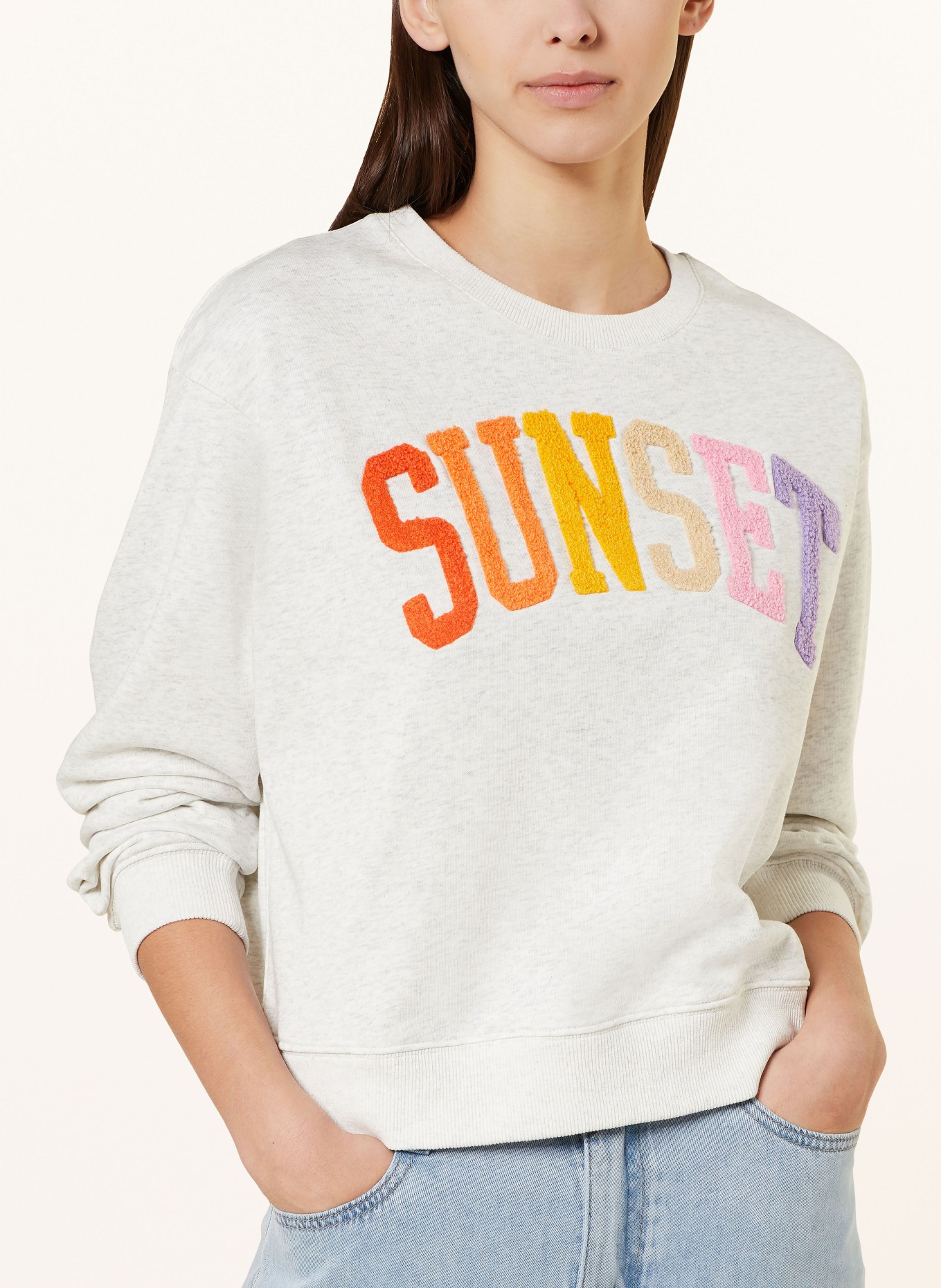 SUNCOO Bluza nierozpinana SUNSET, Kolor: JASNOCZARY (Obrazek 4)
