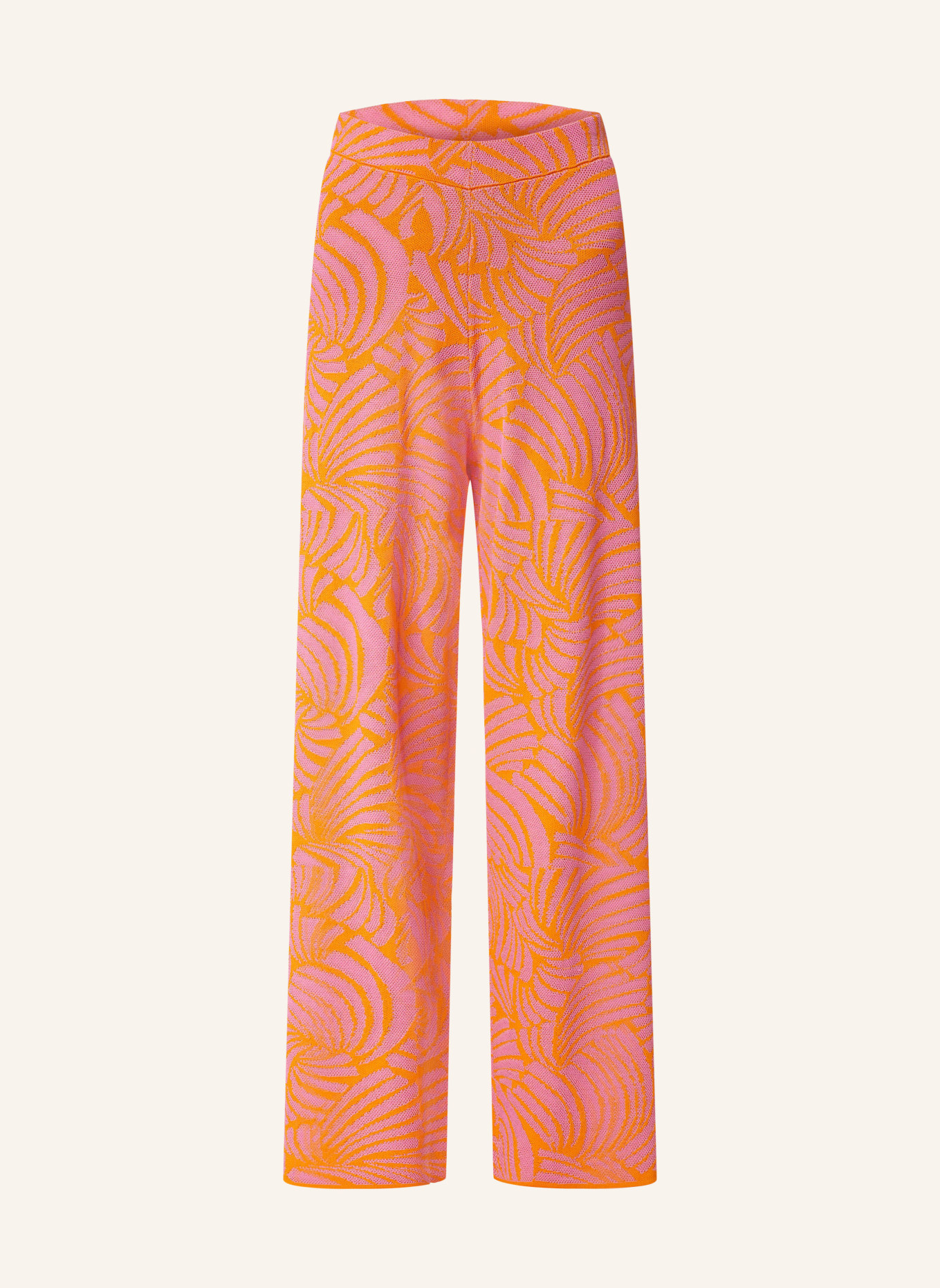 SUNCOO Úpletové kalhoty JOE, Barva: RŮŽOVÁ/ ORANŽOVÁ (Obrázek 1)