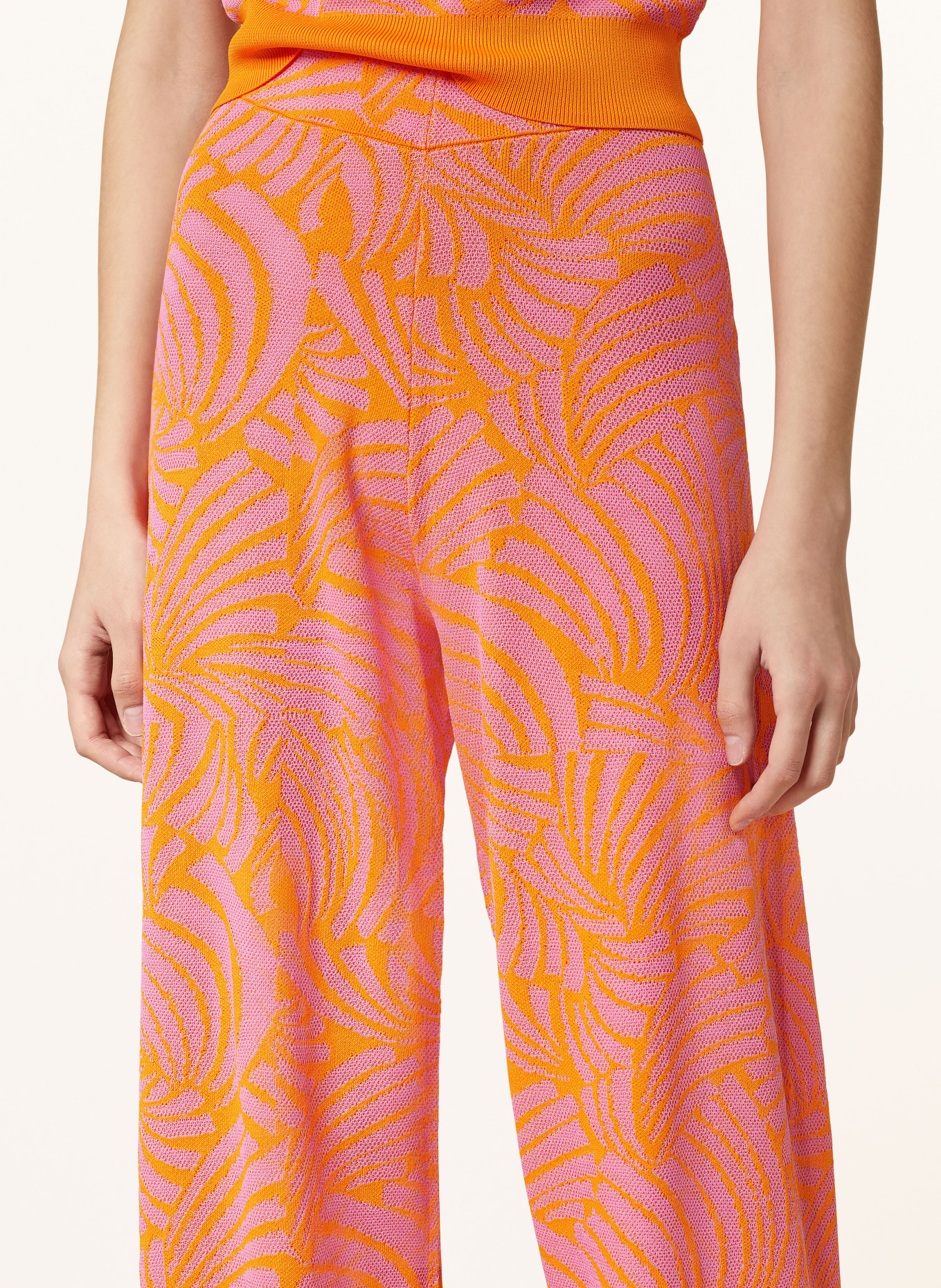 SUNCOO Knit trousers JOE, Color: PINK/ ORANGE (Image 5)