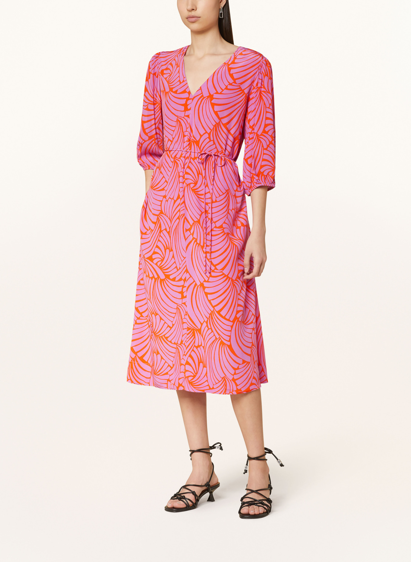 SUNCOO Dress CRINA with 3/4 sleeves, Color: 50 FUCHSIA (Image 2)
