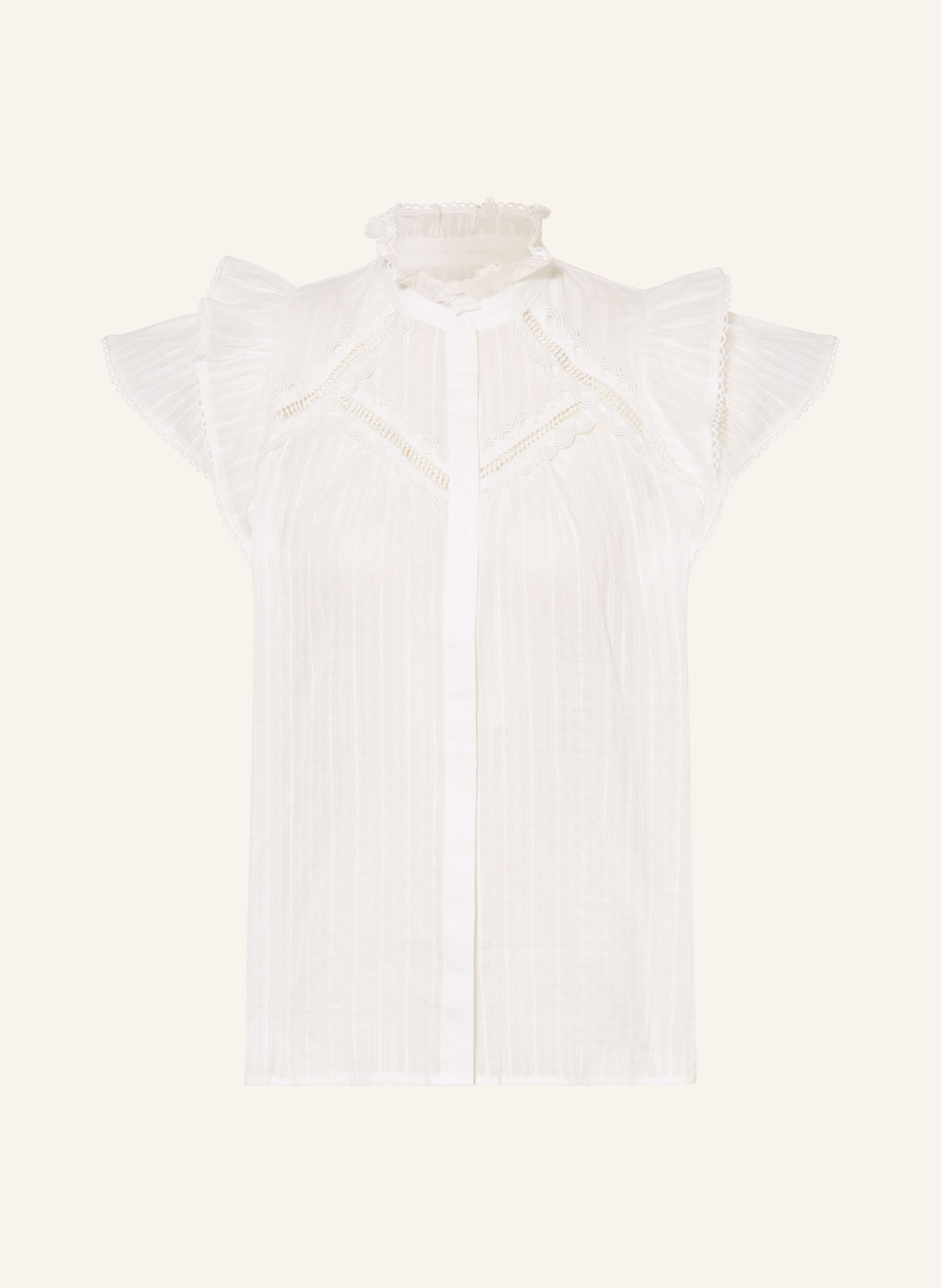 SUNCOO Blouse LADY with ruffles and frills, Color: CREAM (Image 1)