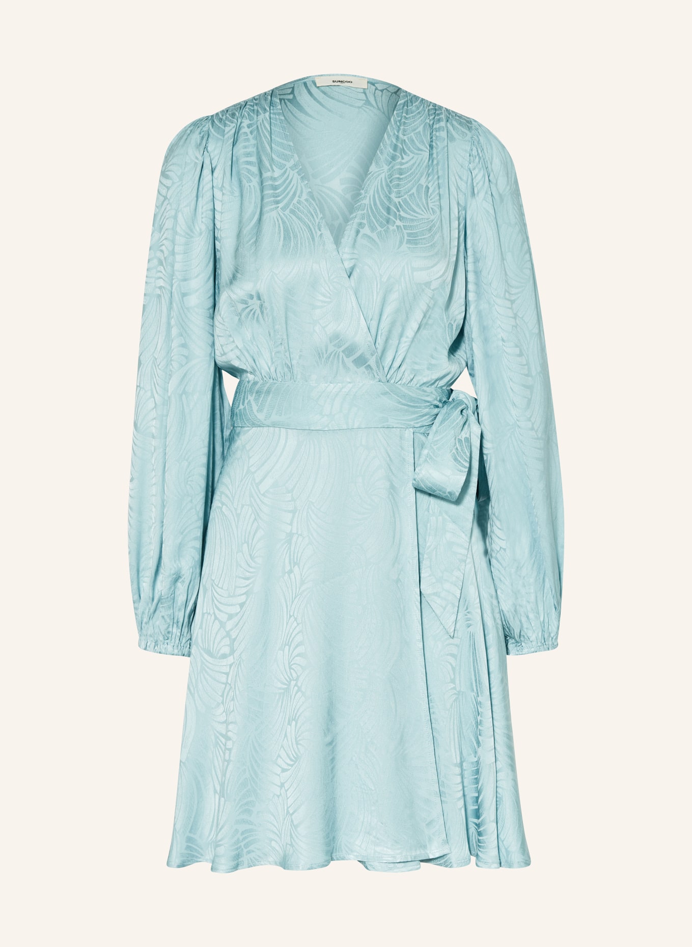SUNCOO Wrap dress CAMELA, Color: LIGHT BLUE (Image 1)