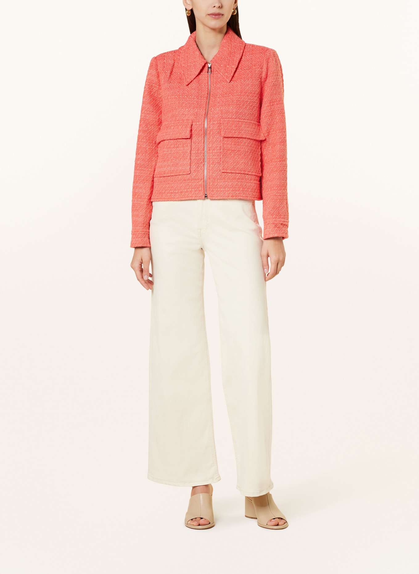 SUNCOO Tweed jacket DOLLY, Color: 23 CORAIL (Image 2)