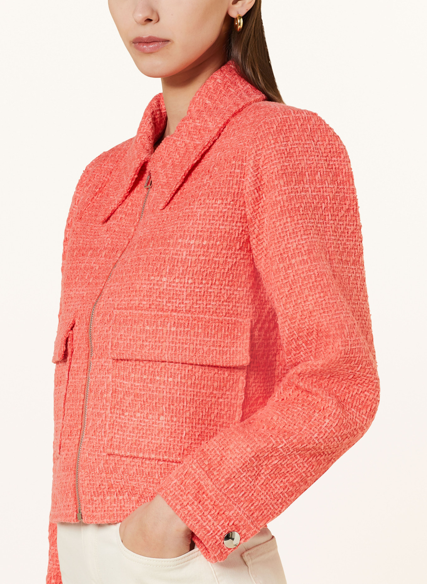 SUNCOO Tweed jacket DOLLY, Color: 23 CORAIL (Image 4)