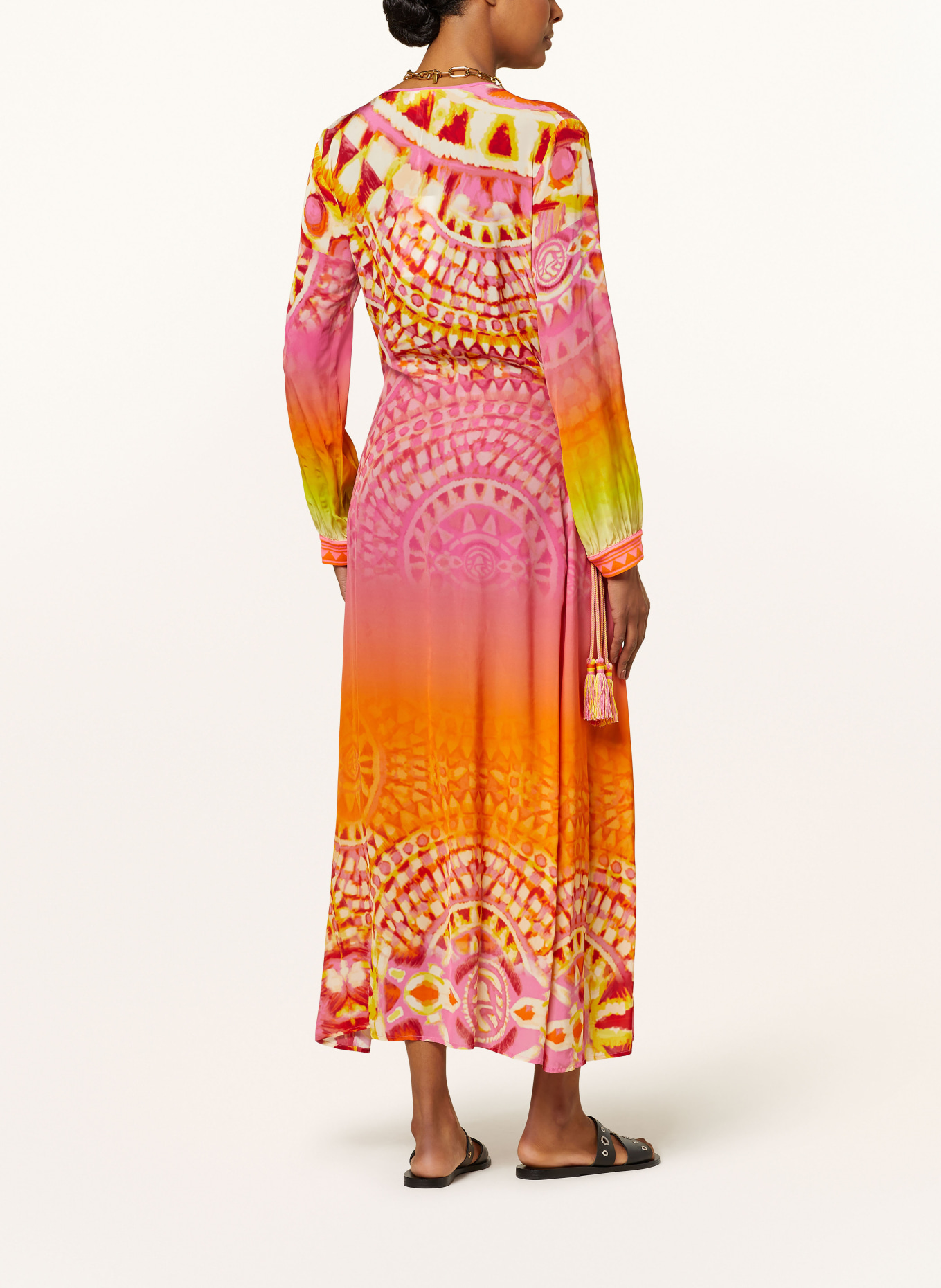 SPORTALM Shirt dress, Color: PINK/ ORANGE/ YELLOW (Image 3)