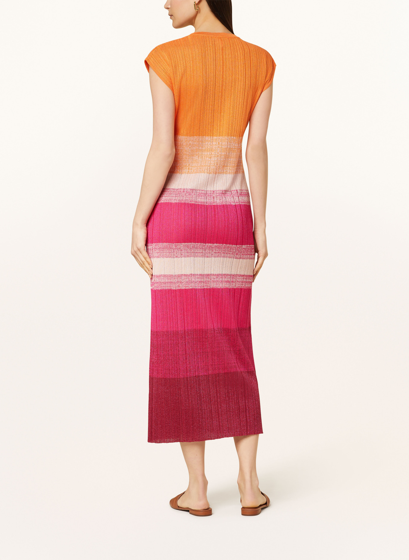 SPORTALM Knit dress, Color: ORANGE/ FUCHSIA/ ROSE (Image 3)