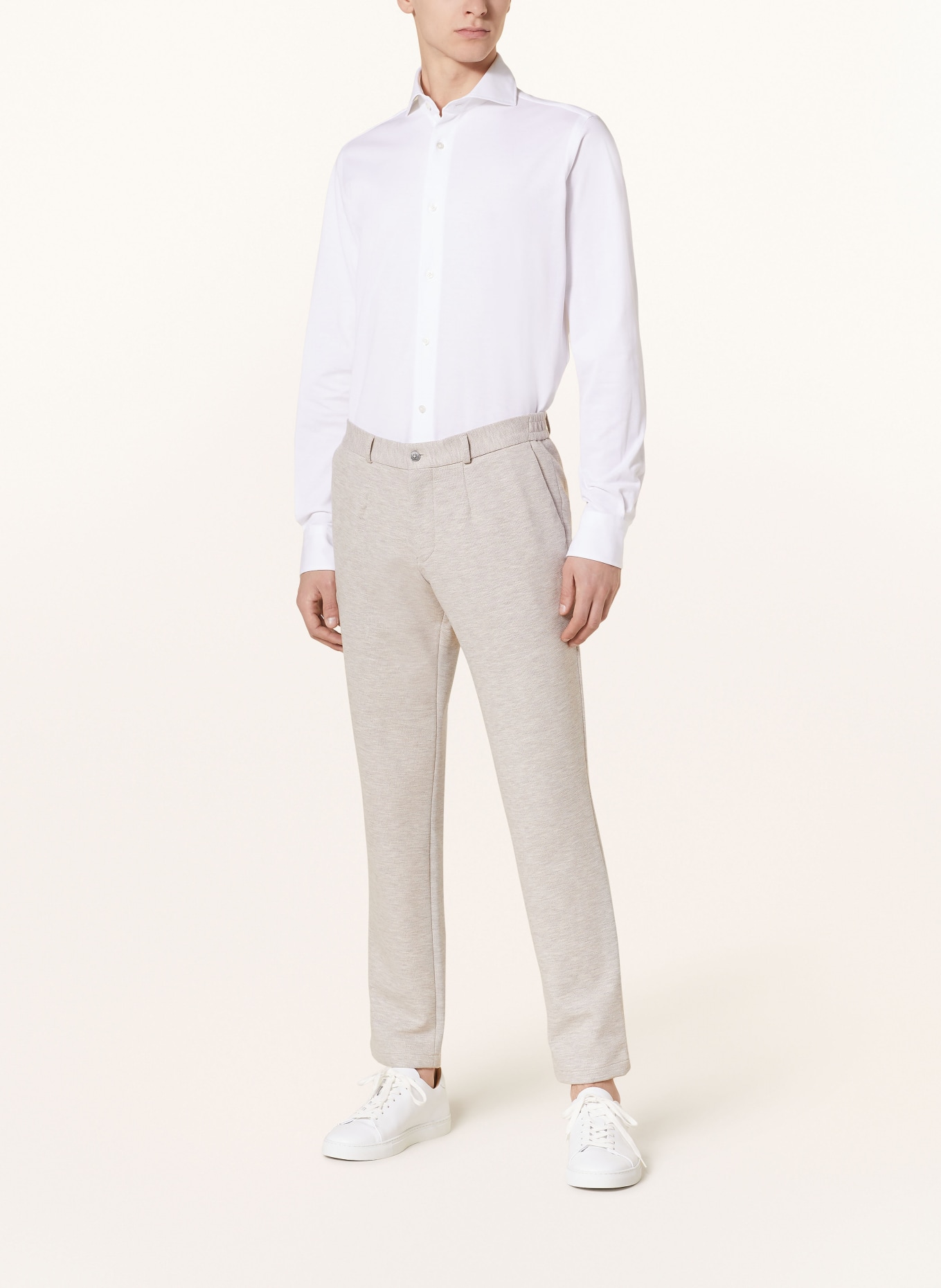 PAUL Piqué shirt slim fit, Color: WHITE (Image 2)