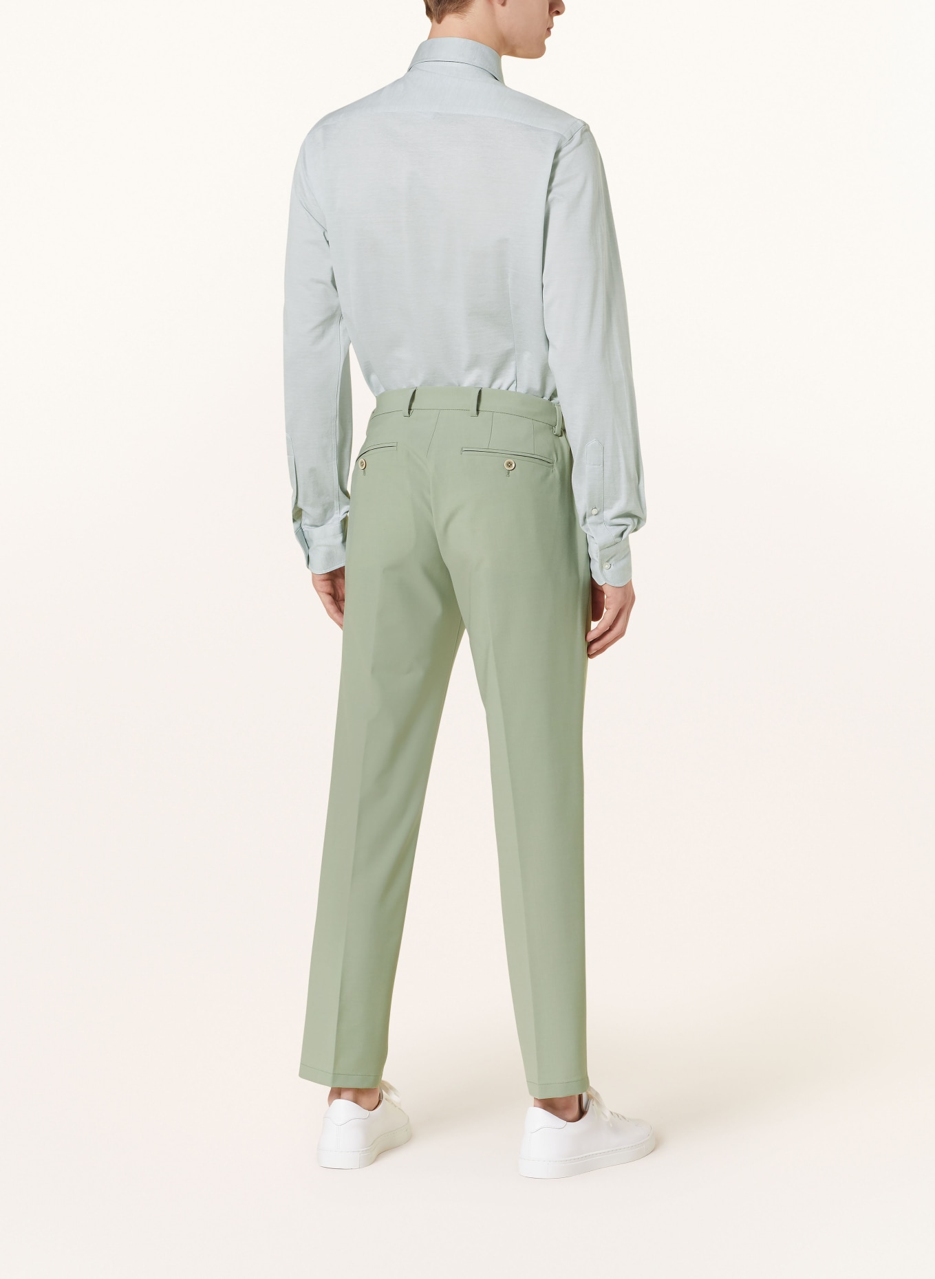 PAUL Piqué shirt slim fit: LIGHT GREEN