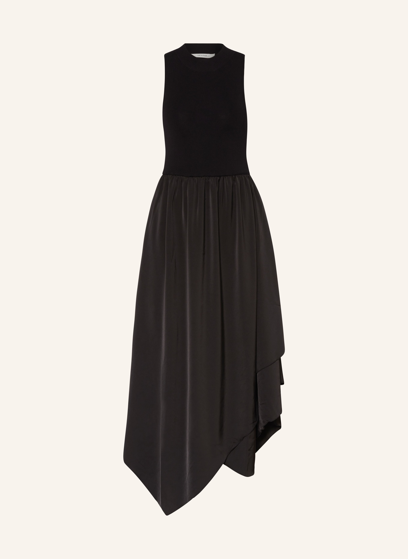 GESTUZ Dress PAMAGZ in mixed materials, Color: BLACK (Image 1)