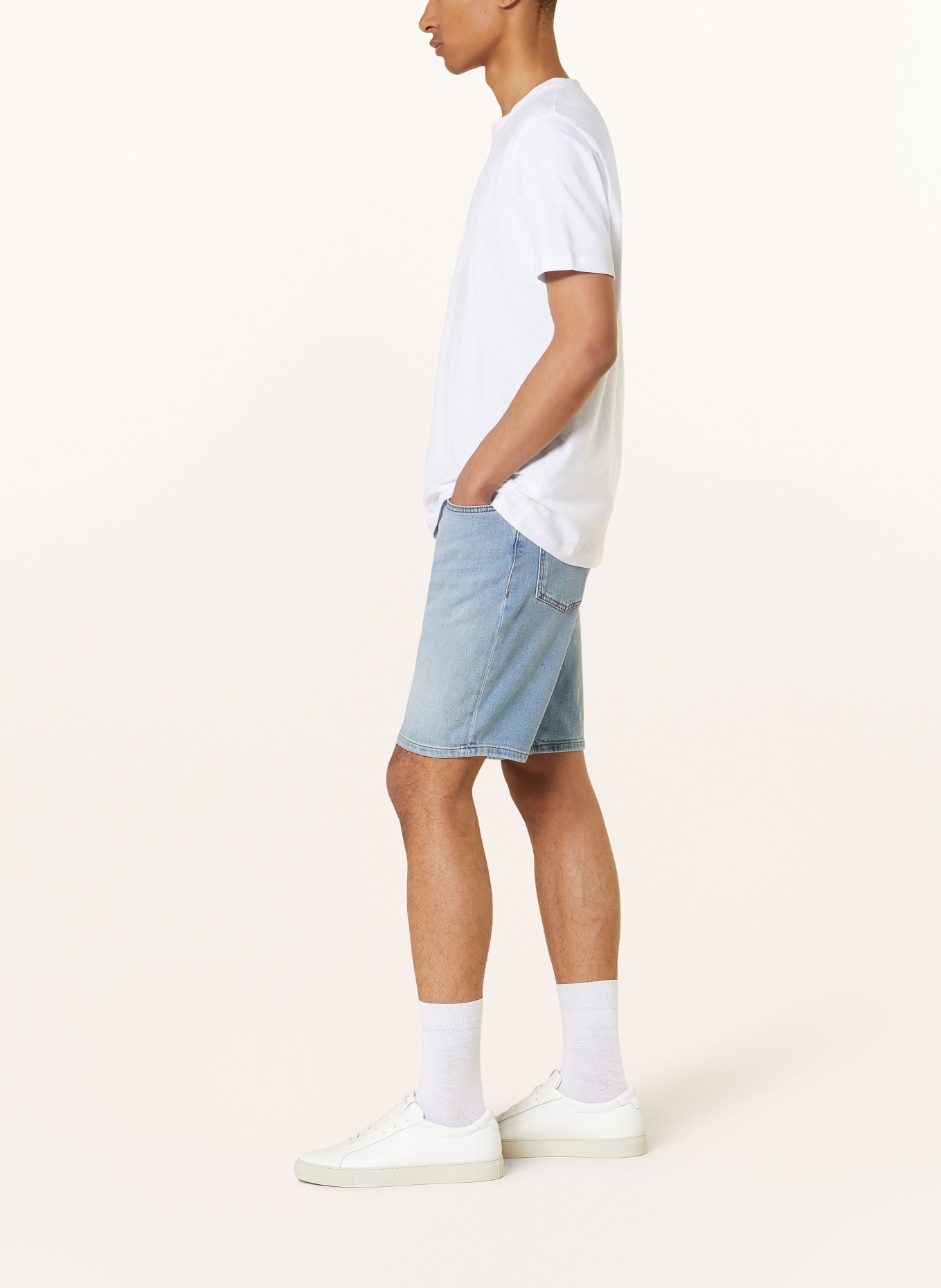 BOSS Denim shorts RE.MAINE regular fit, Color: 450 LIGHT/PASTEL BLUE (Image 4)