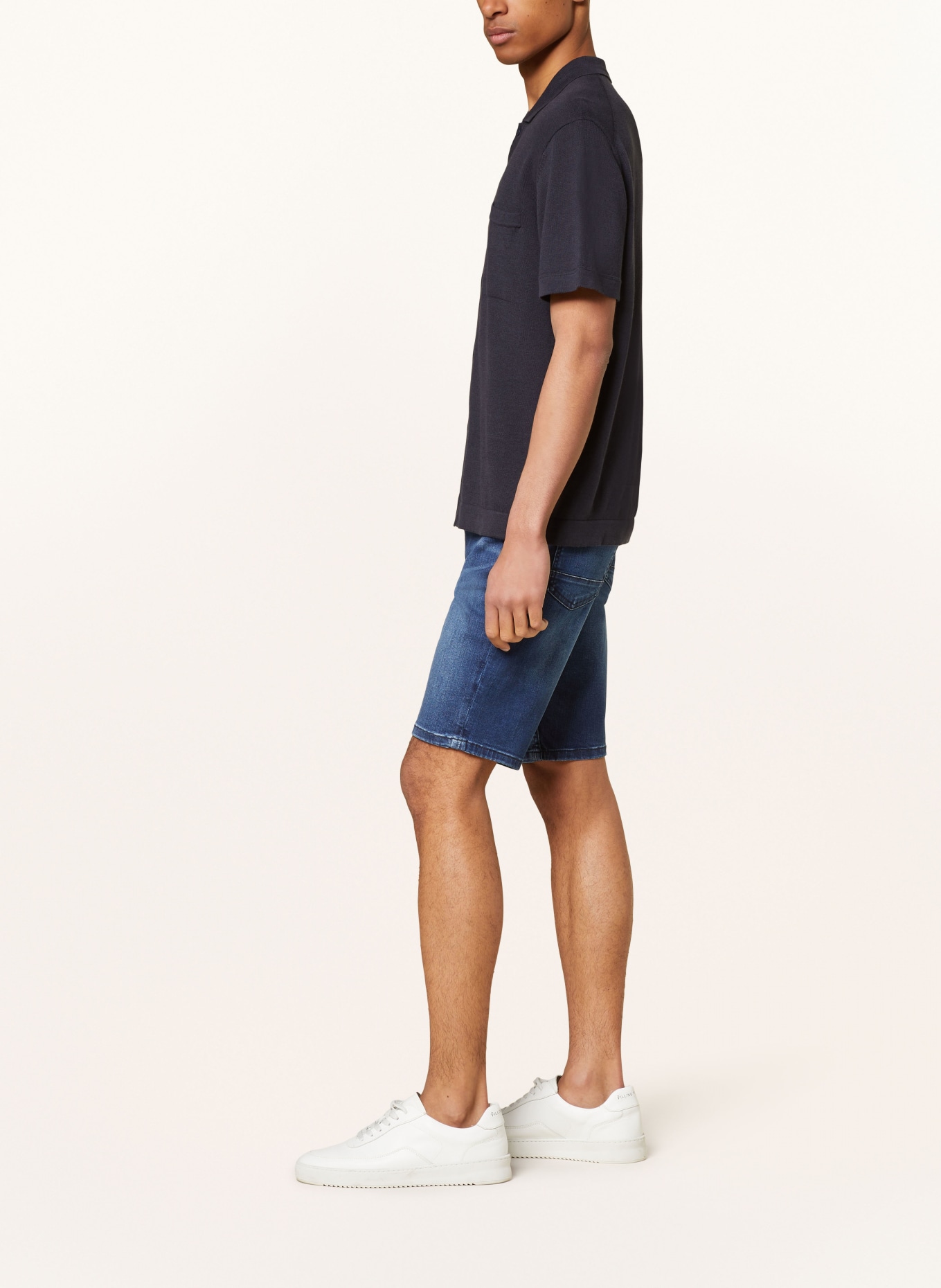 BOSS Denim shorts DELAWARE slim fit, Color: 416 NAVY (Image 4)