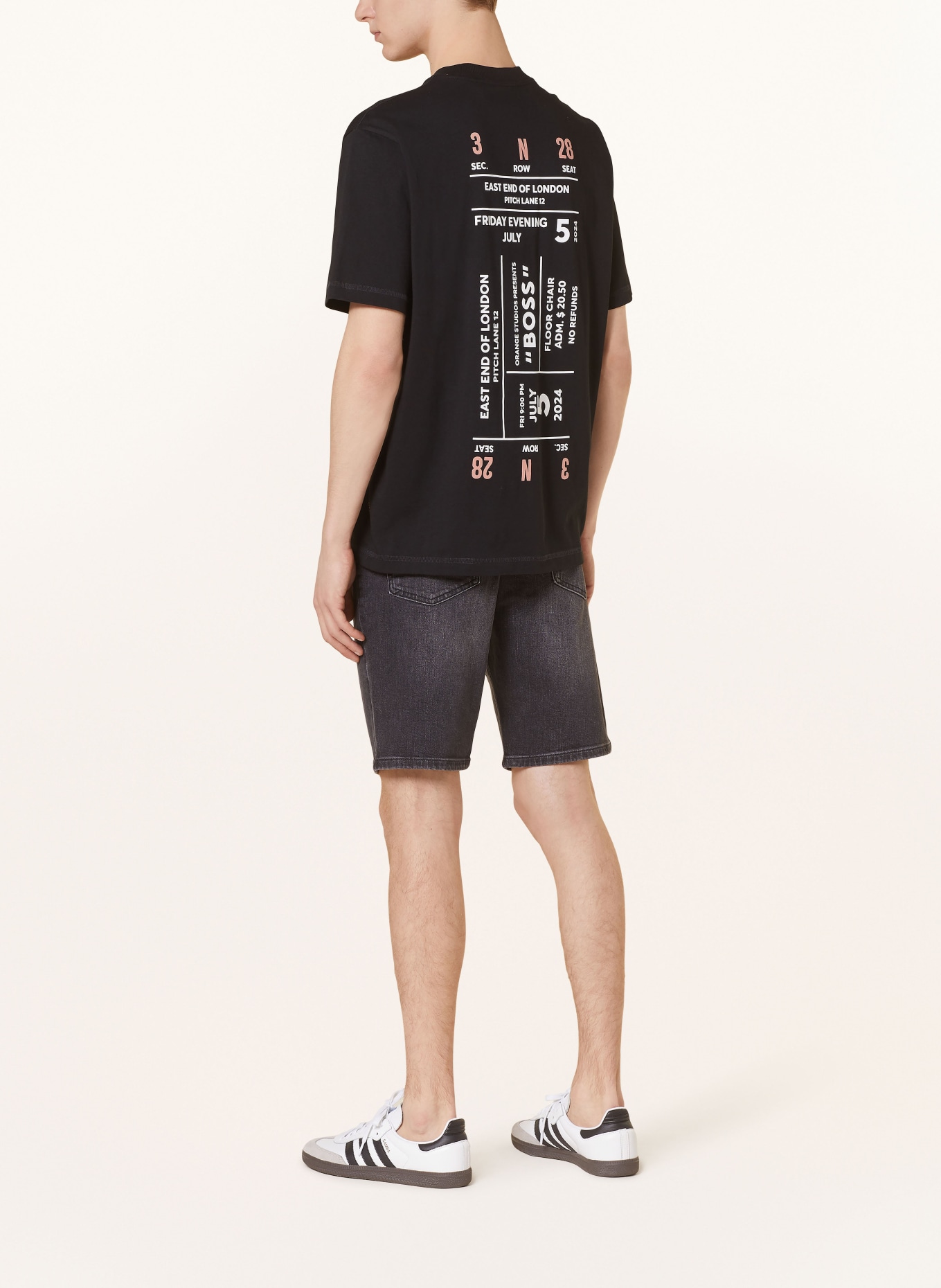 BOSS Denim shorts REMAINE regular fit, Color: 019 CHARCOAL (Image 3)