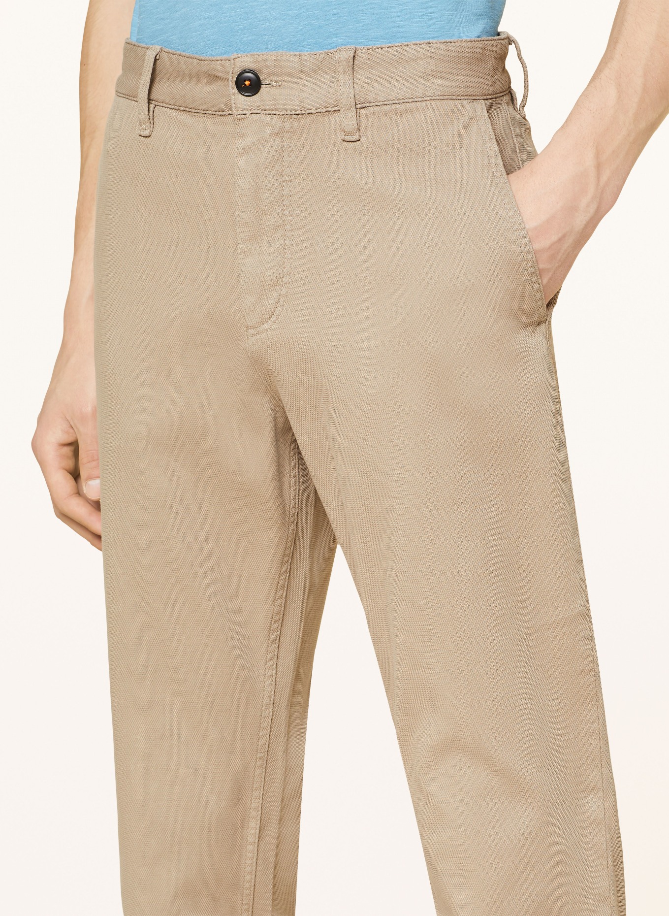 BOSS Chinos tapered fit, Color: LIGHT BROWN (Image 5)
