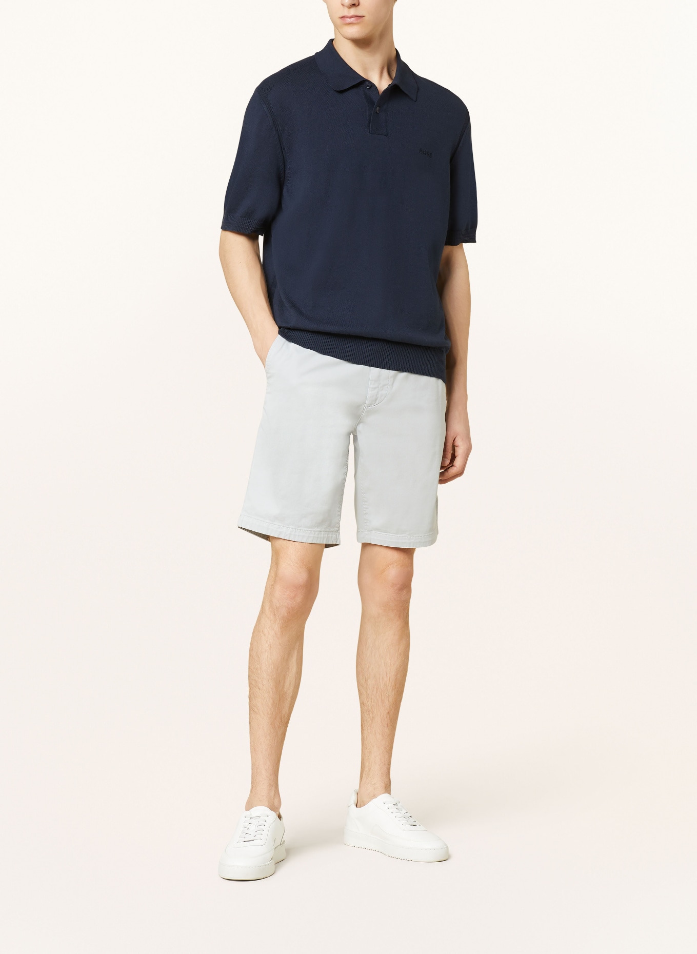 BOSS Shorts CHINO Slim Fit, Farbe: HELLGRAU (Bild 2)