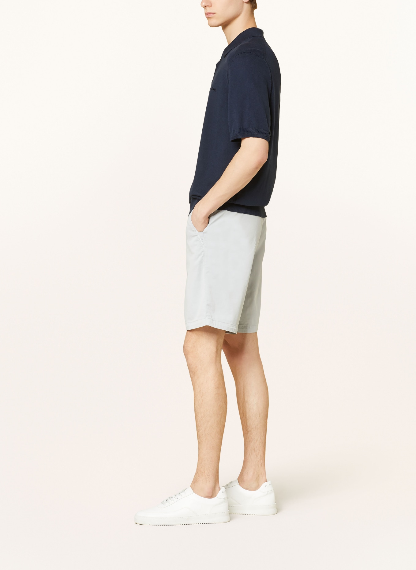 BOSS Shorts CHINO Slim Fit, Farbe: HELLGRAU (Bild 4)