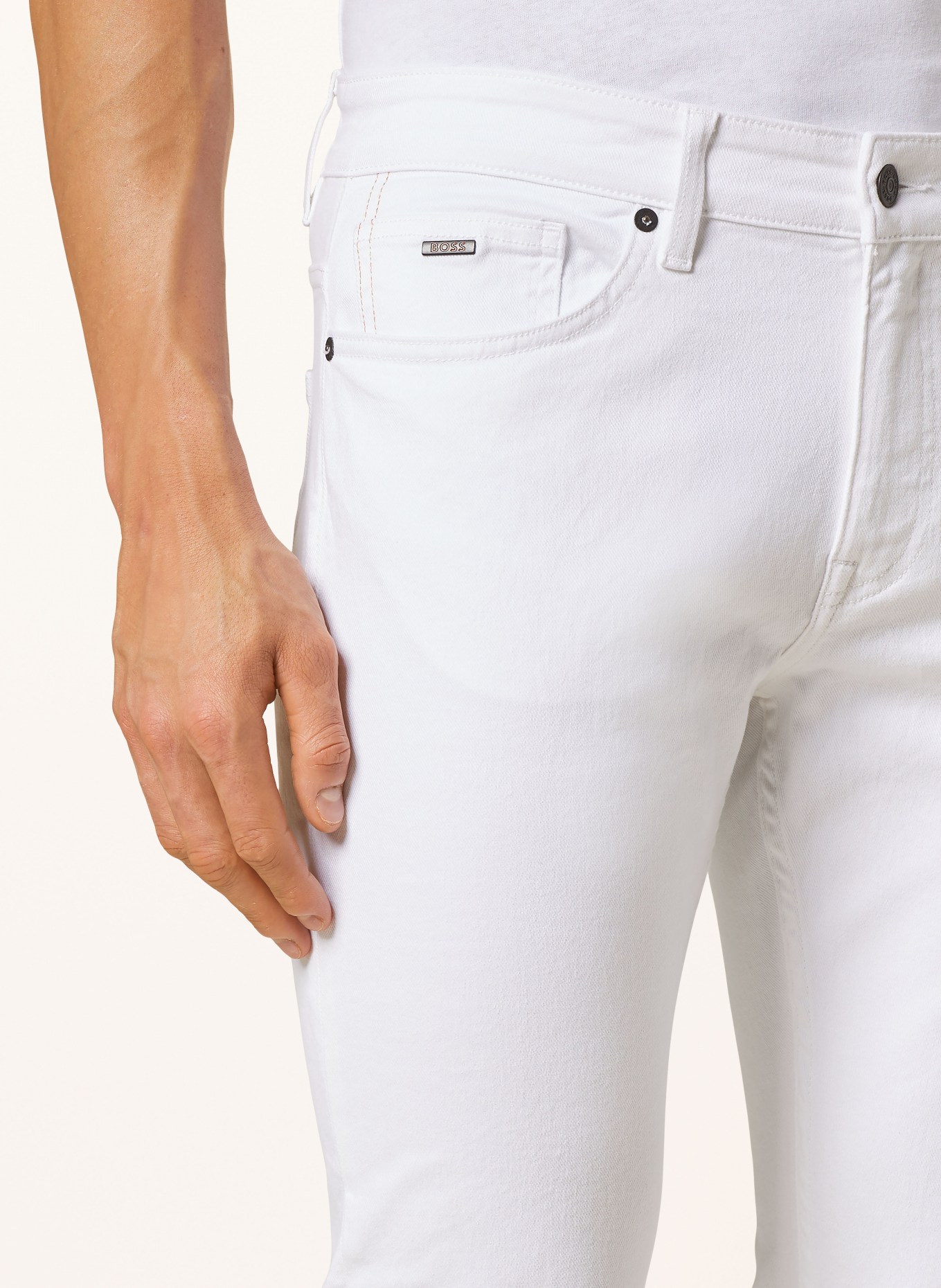 BOSS Jeans DELAWARE slim fit, Color: 100 WHITE (Image 5)