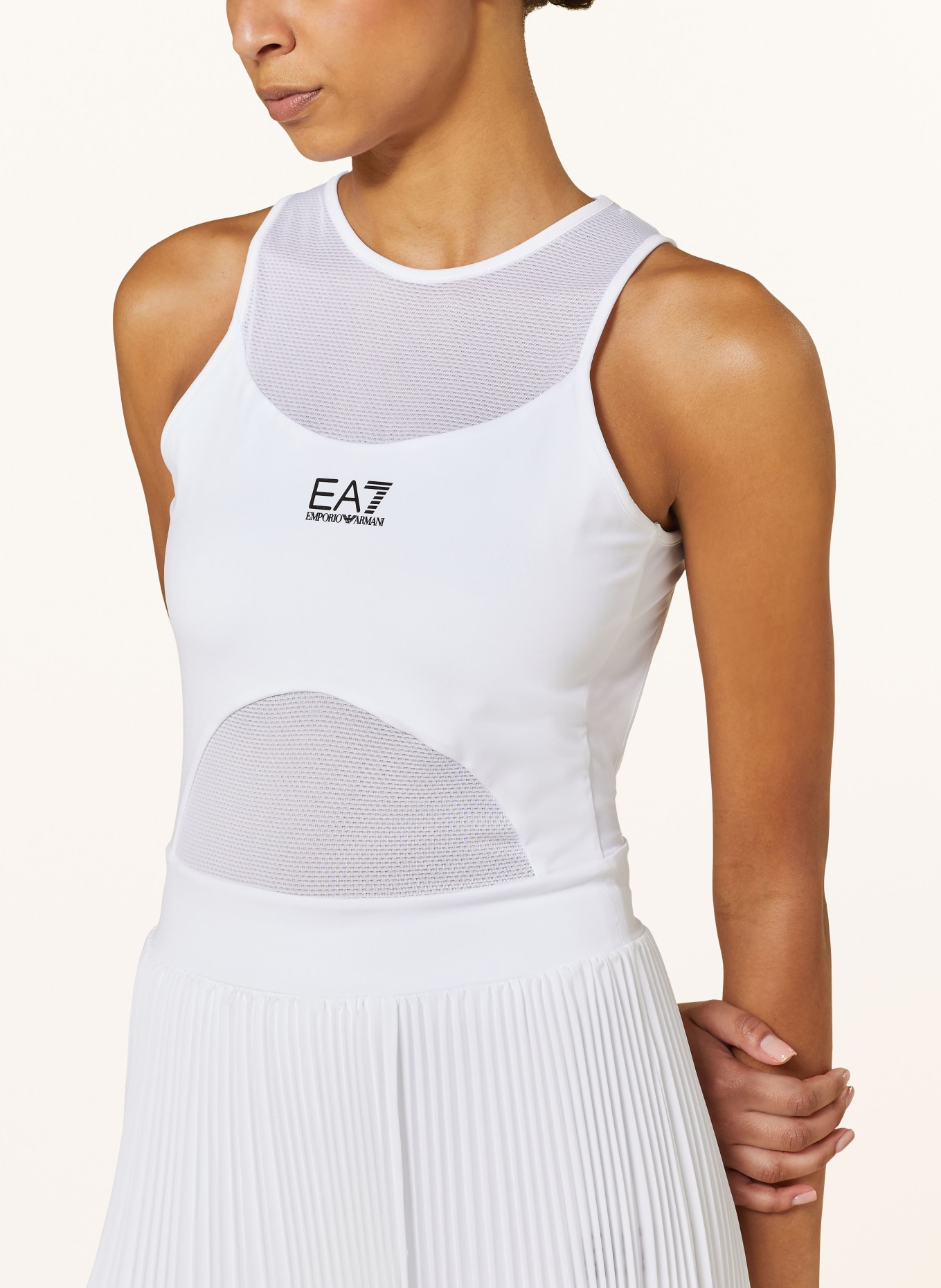 EA7 EMPORIO ARMANI Tenisové šaty, Barva: BÍLÁ (Obrázek 4)
