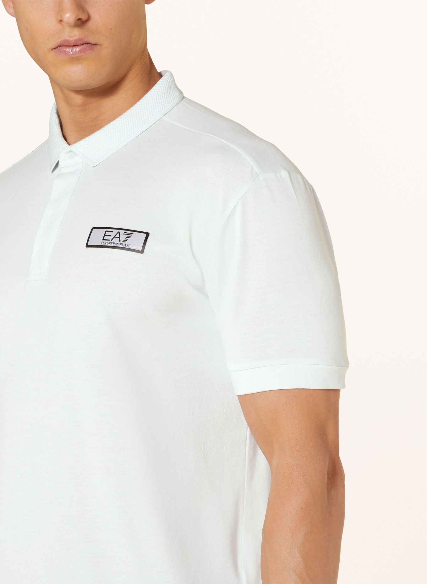 EA7 EMPORIO ARMANI Jersey polo shirt, Color: MINT (Image 4)