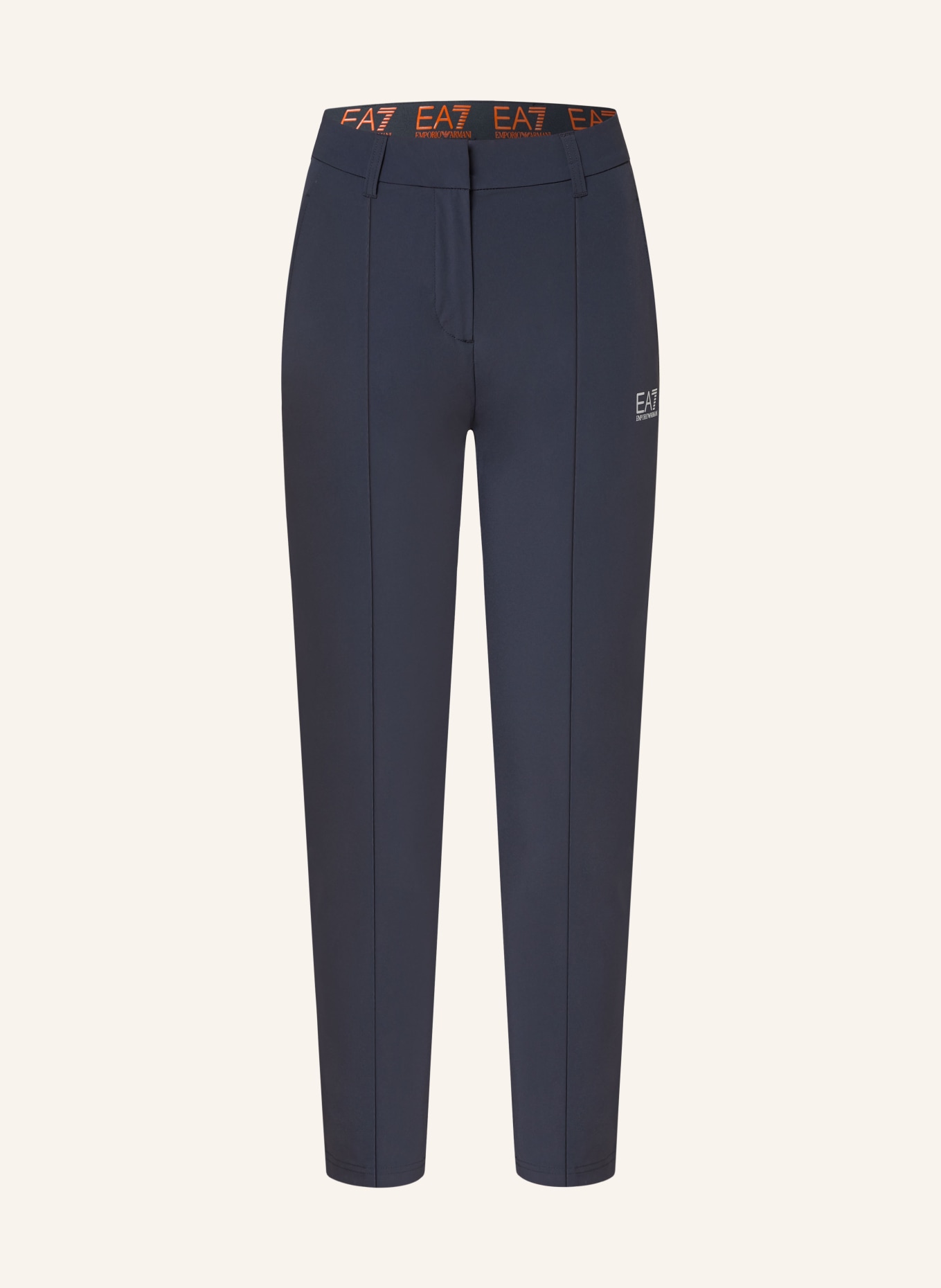 EA7 EMPORIO ARMANI 7/8 golf trousers, Color: DARK BLUE (Image 1)