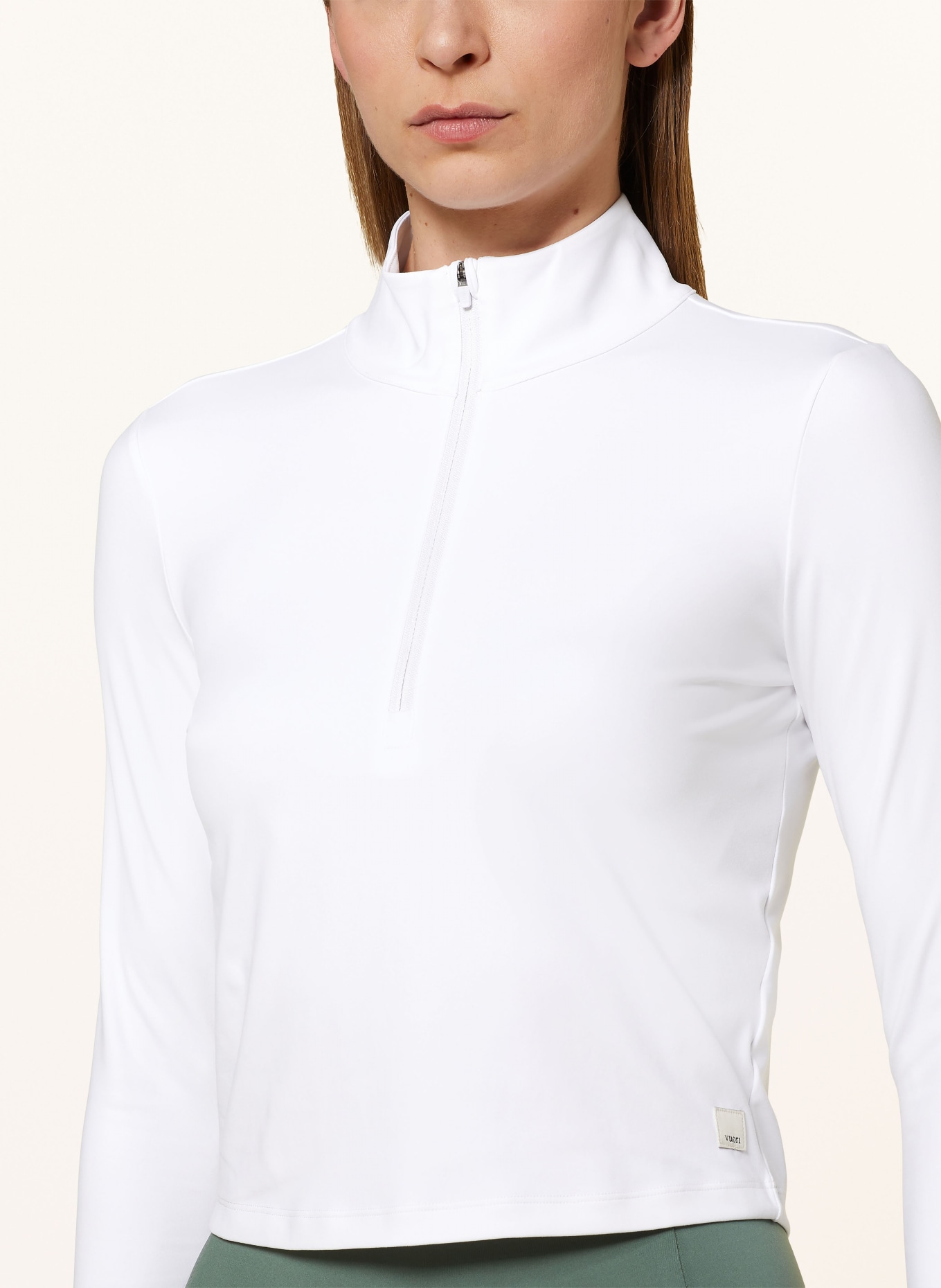 vuori Jersey half-zip sweater STUDIO, Color: WHITE (Image 4)