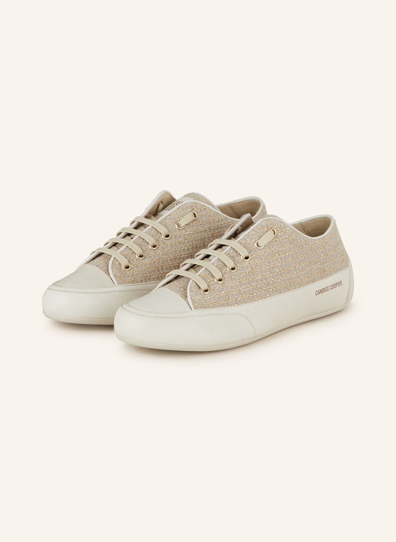 Candice Cooper Sneakers, Color: BEIGE/ GOLD (Image 1)