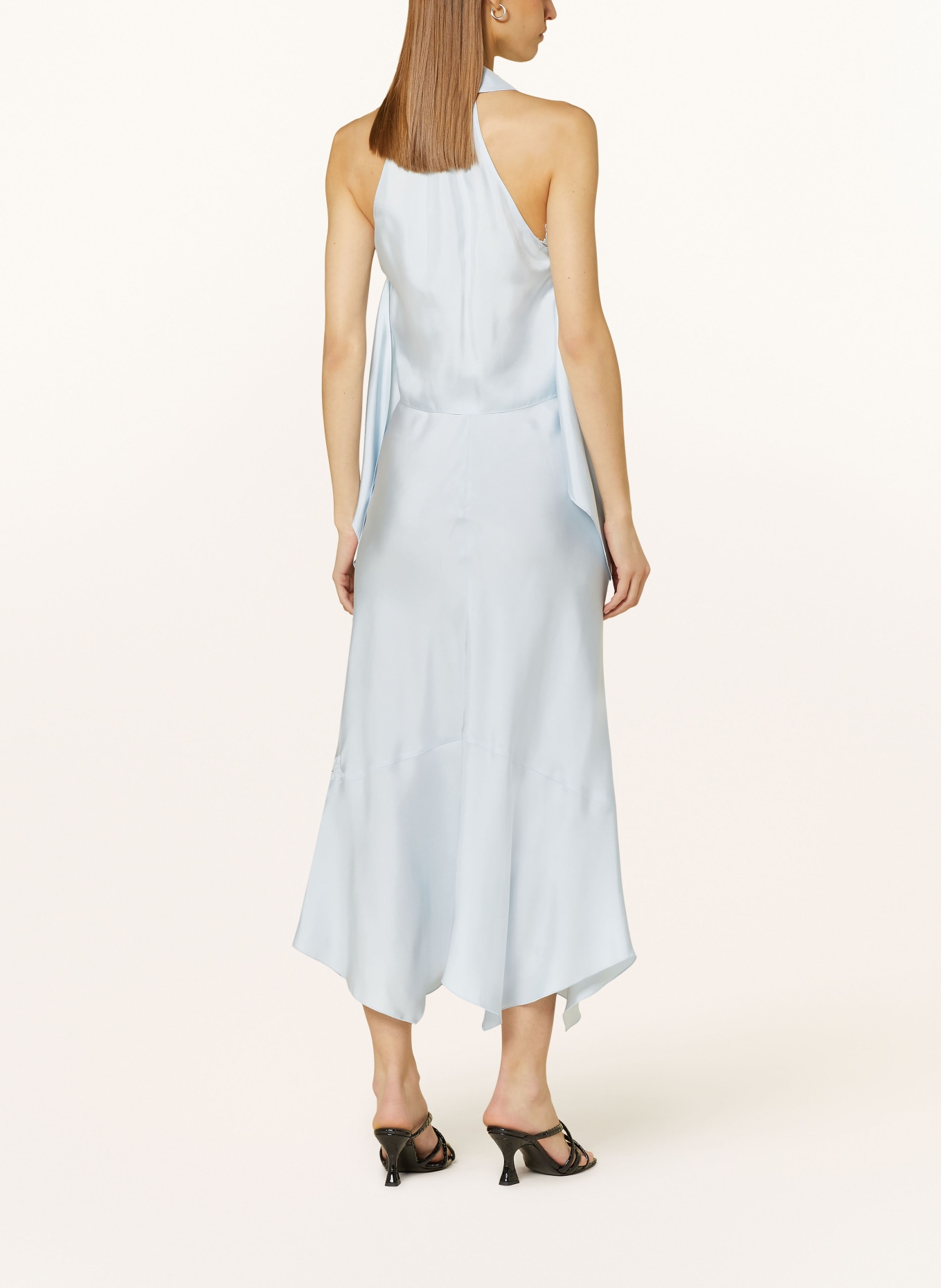 DOROTHEE SCHUMACHER Hedvábná sukně SENSUAL COOLNESS s krajkou, Barva: TMAVĚ MODRÁ (Obrázek 3)