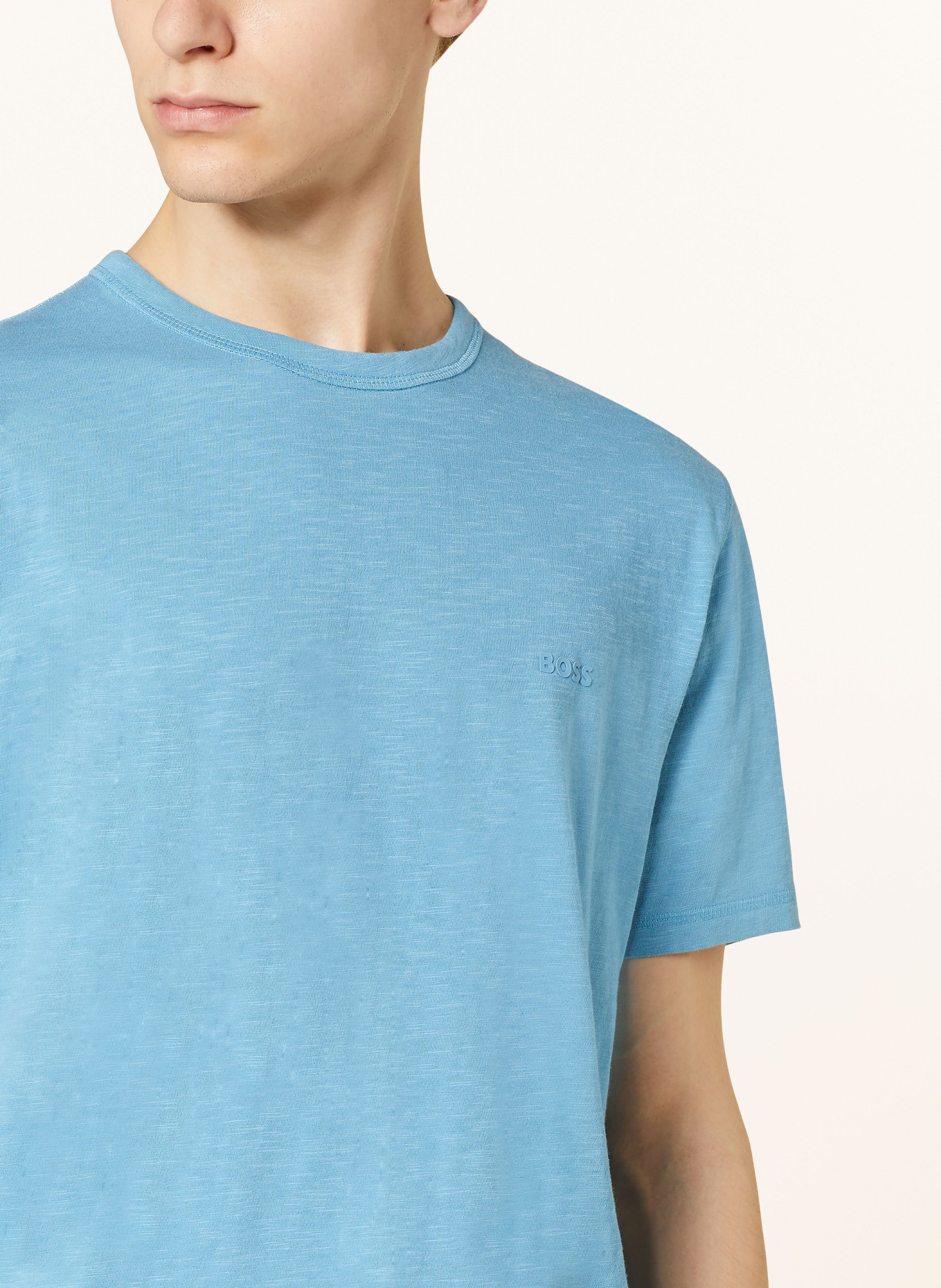 BOSS T-Shirt TEGOOD, Farbe: HELLBLAU (Bild 4)