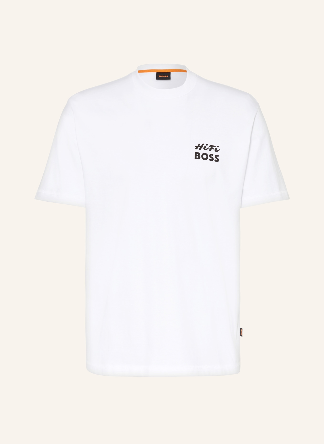 BOSS T-Shirt RECORDS, Farbe: WEISS (Bild 1)