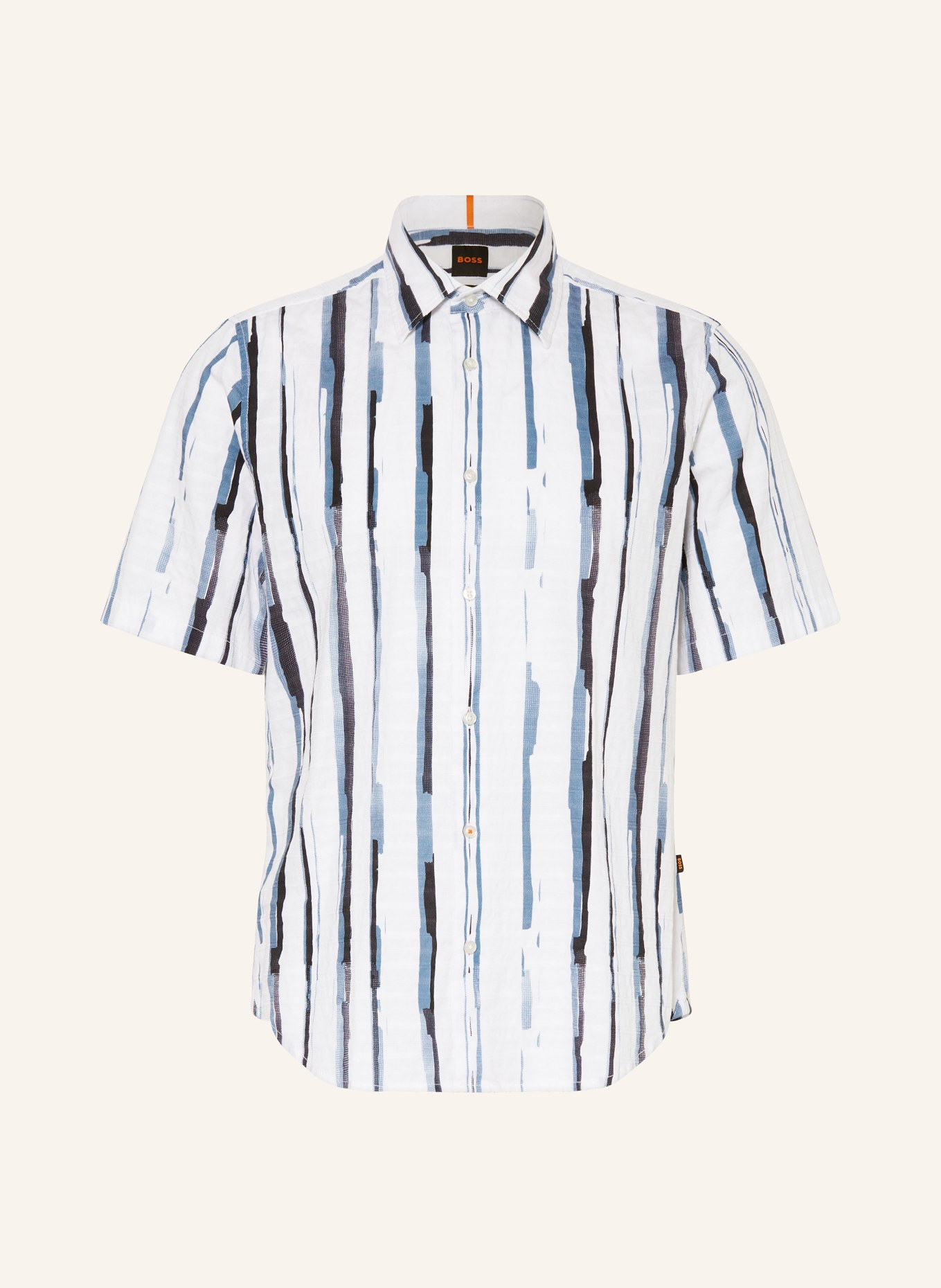BOSS Short sleeve shirt RASH_2 regular fit, Color: WHITE/ BLUE/ BLACK (Image 1)
