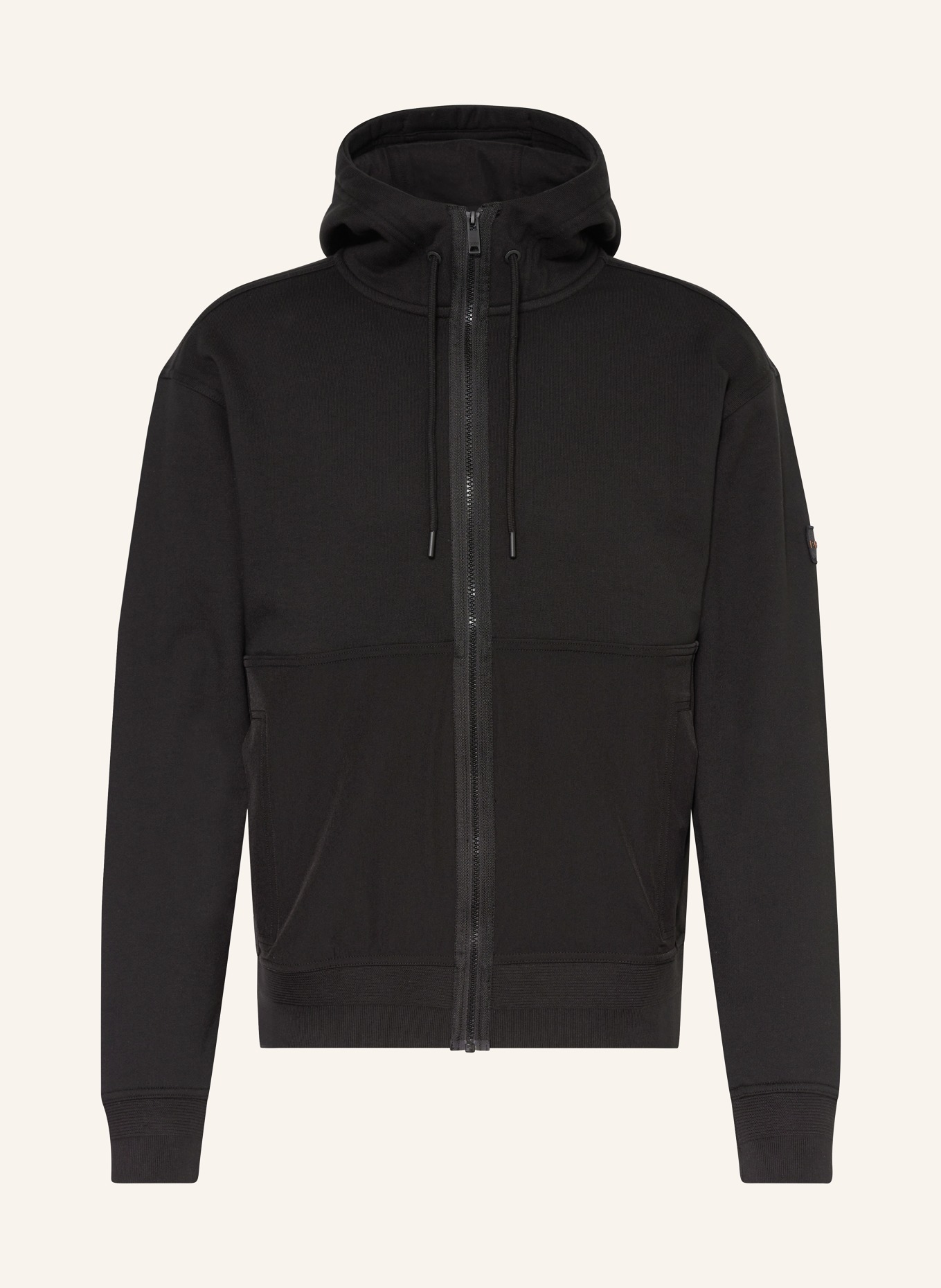 BOSS Sweat jacket ZEBRIDHOOD, Color: BLACK (Image 1)