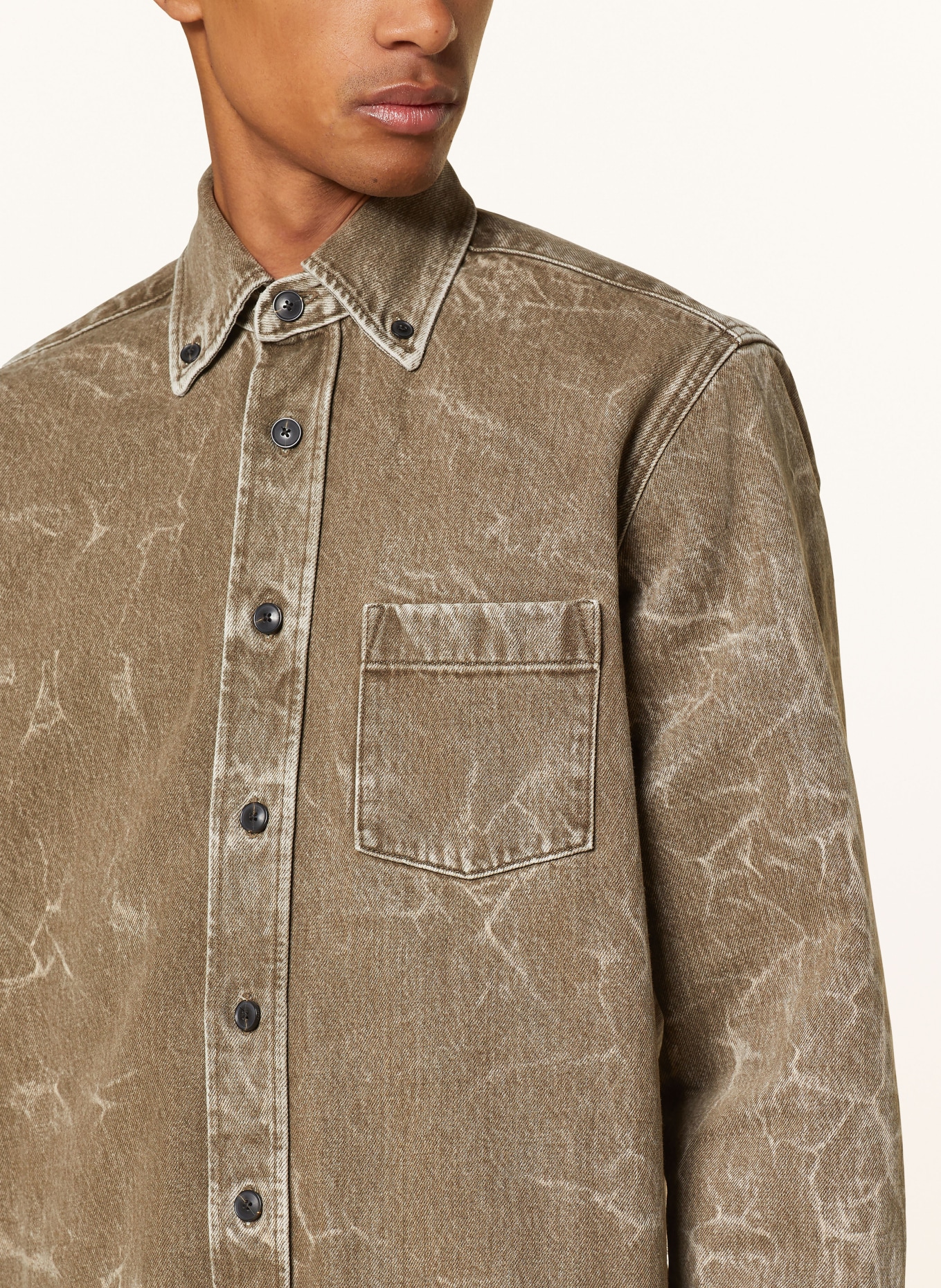 BOSS Denim jacket LAMBEY, Color: DARK BROWN (Image 4)