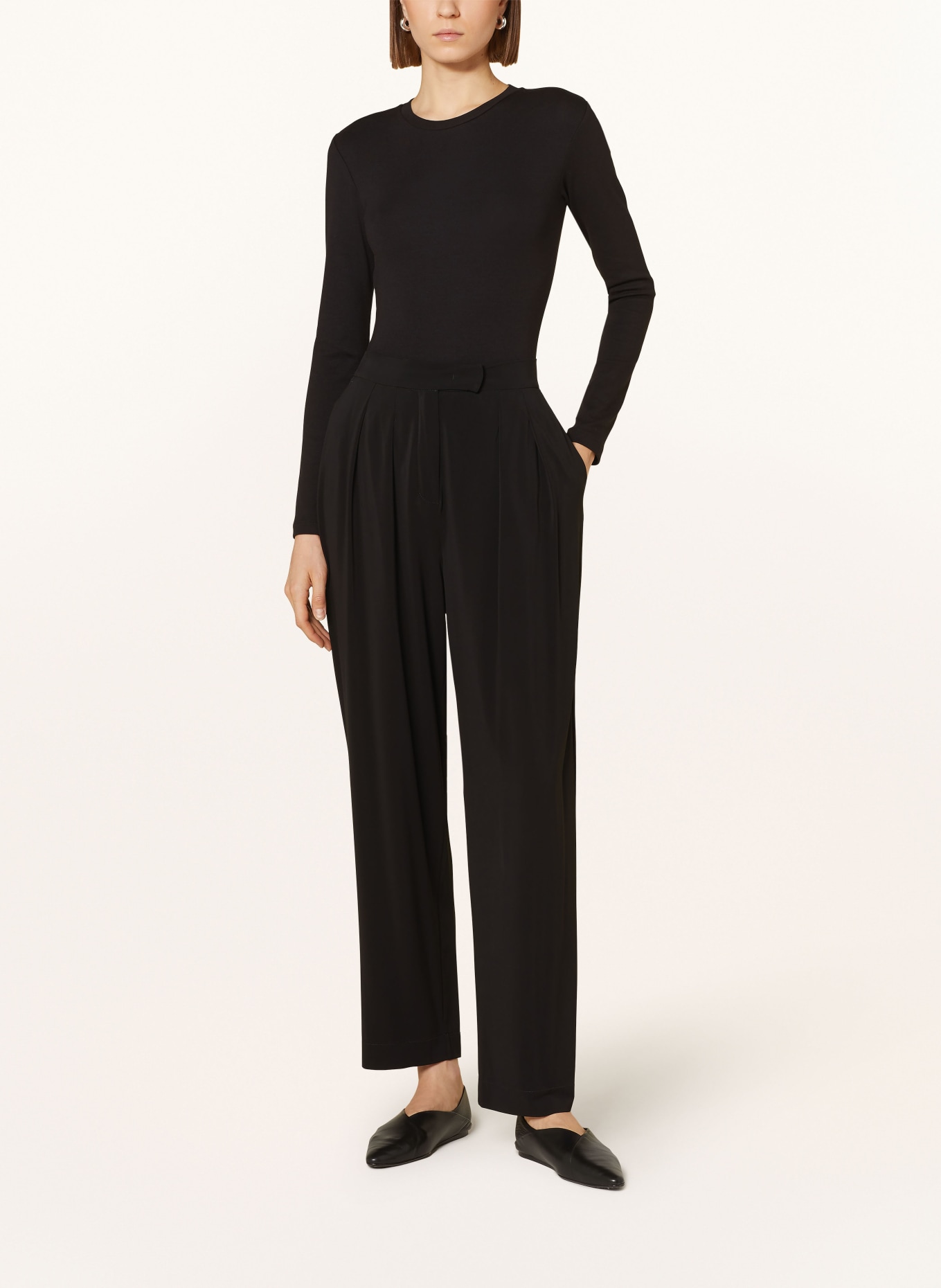MaxMara LEISURE Jersey pants GIOCHI, Color: BLACK (Image 2)