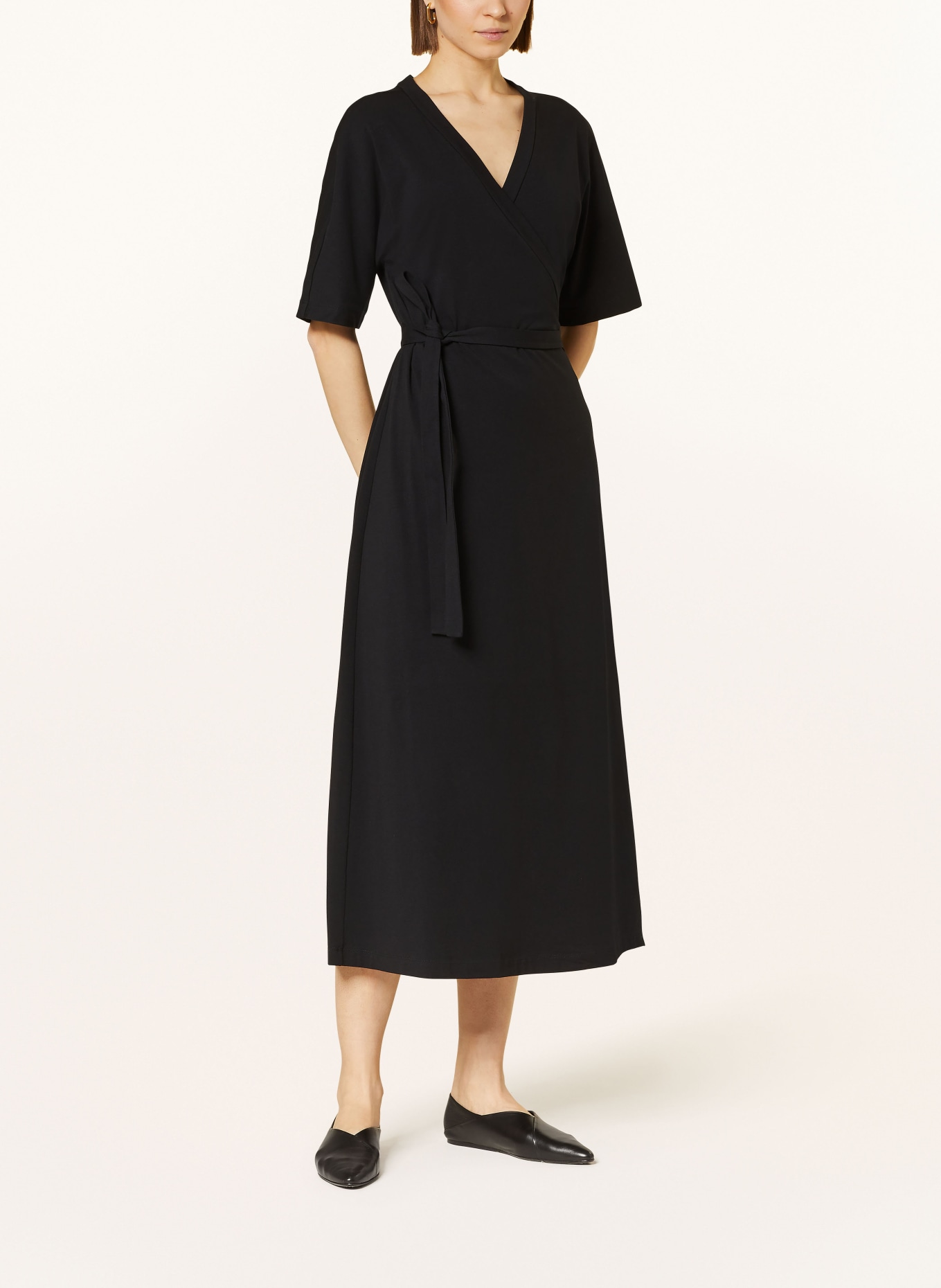 MaxMara LEISURE Wrap dress PISANO, Color: BLACK (Image 2)