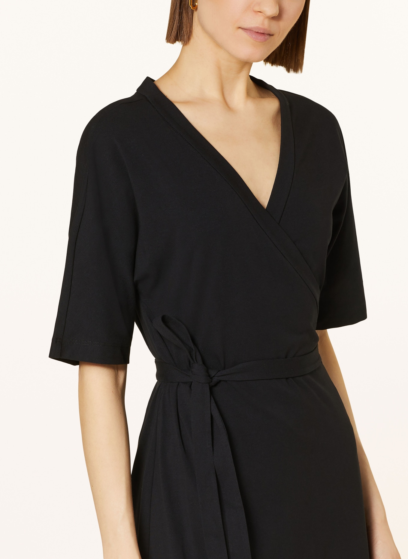MaxMara LEISURE Wrap dress PISANO, Color: BLACK (Image 4)
