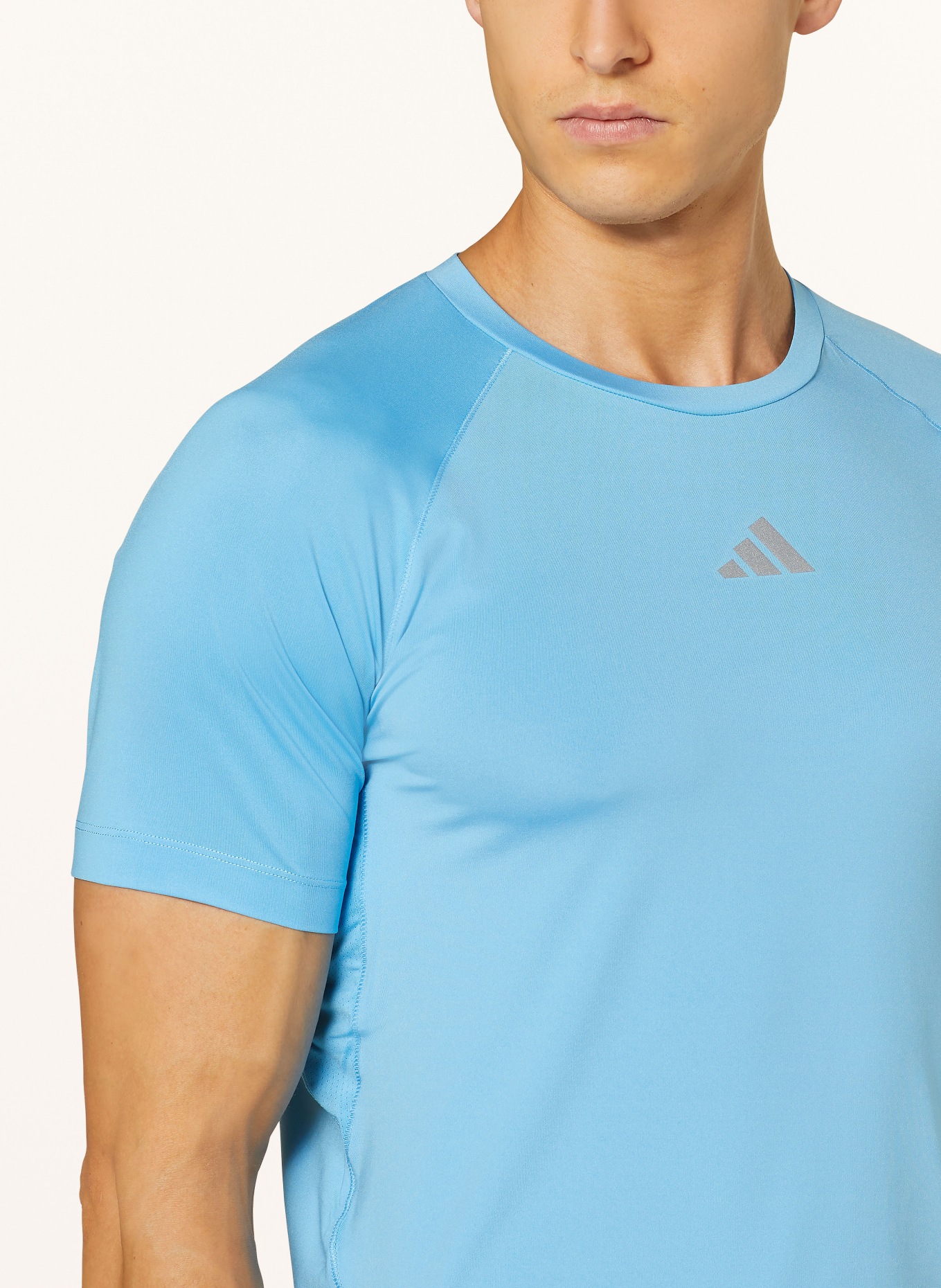 adidas T-shirt, Color: LIGHT BLUE (Image 4)