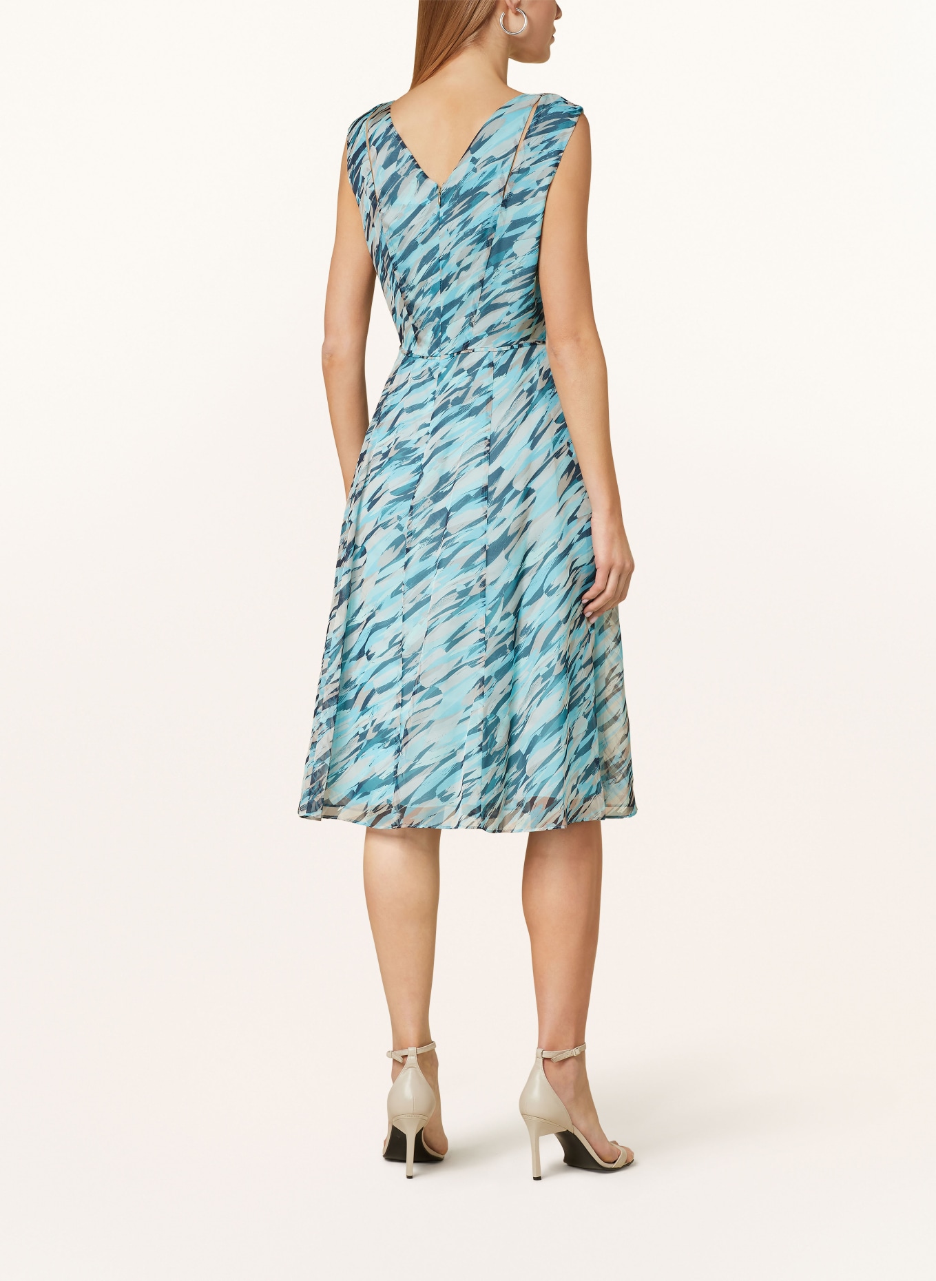 BETTY&CO Dress, Color: TURQUOISE/ TEAL/ BEIGE (Image 3)