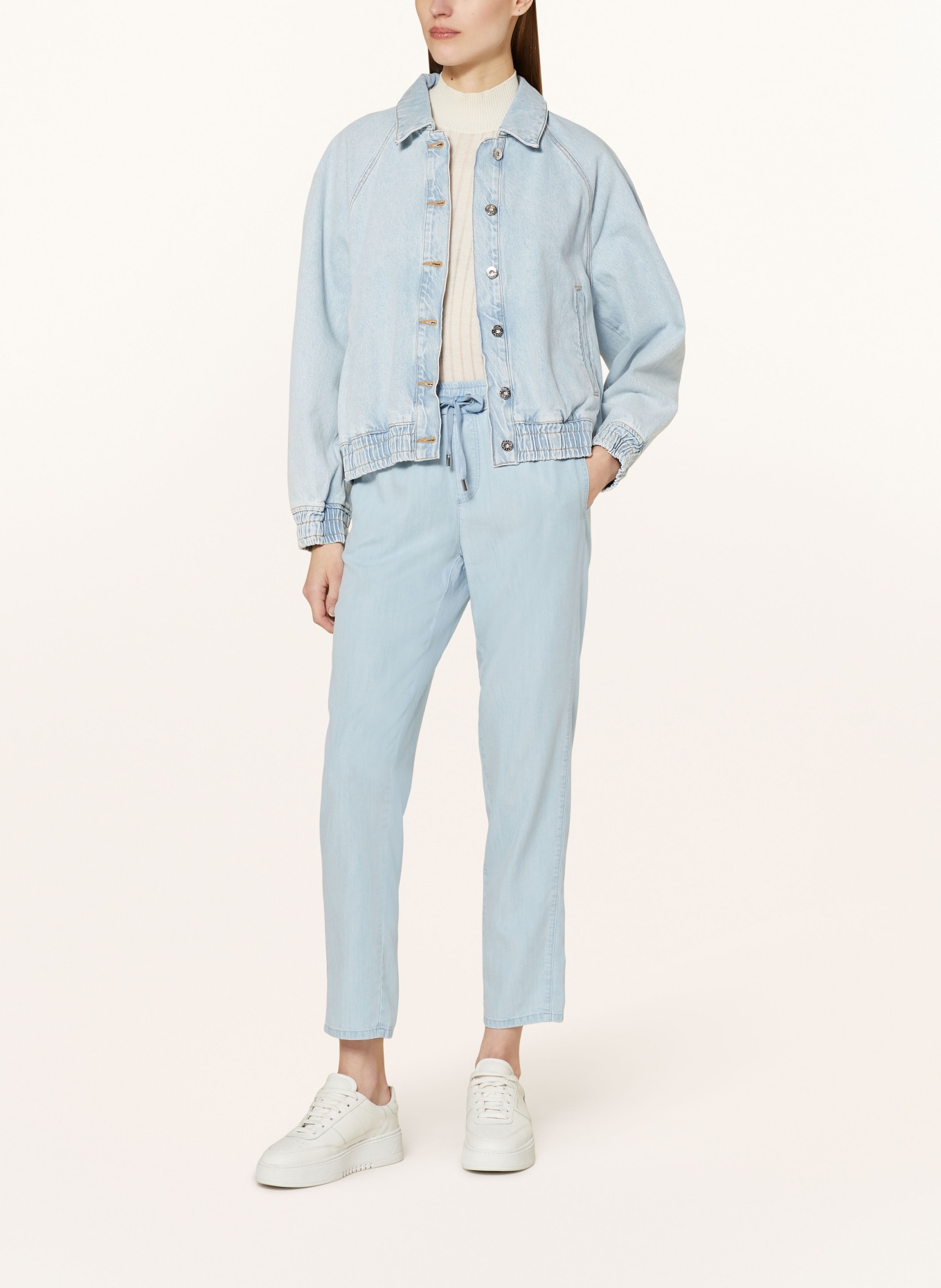 MARC CAIN Pants RIVERA in denim look, Color: 351 baby blue (Image 2)
