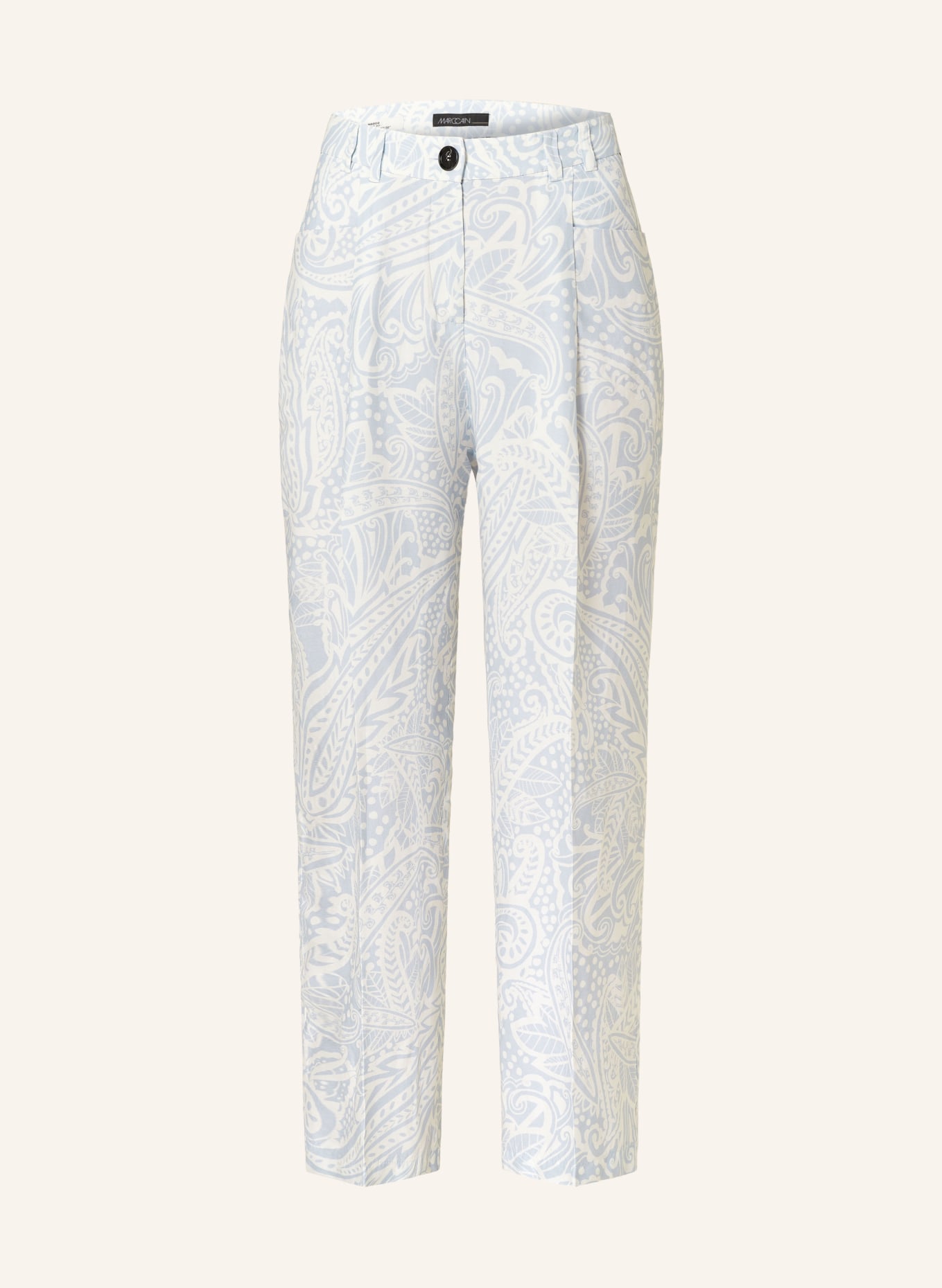 MARC CAIN Trousers WASCO, Color: LIGHT BLUE/ WHITE (Image 1)
