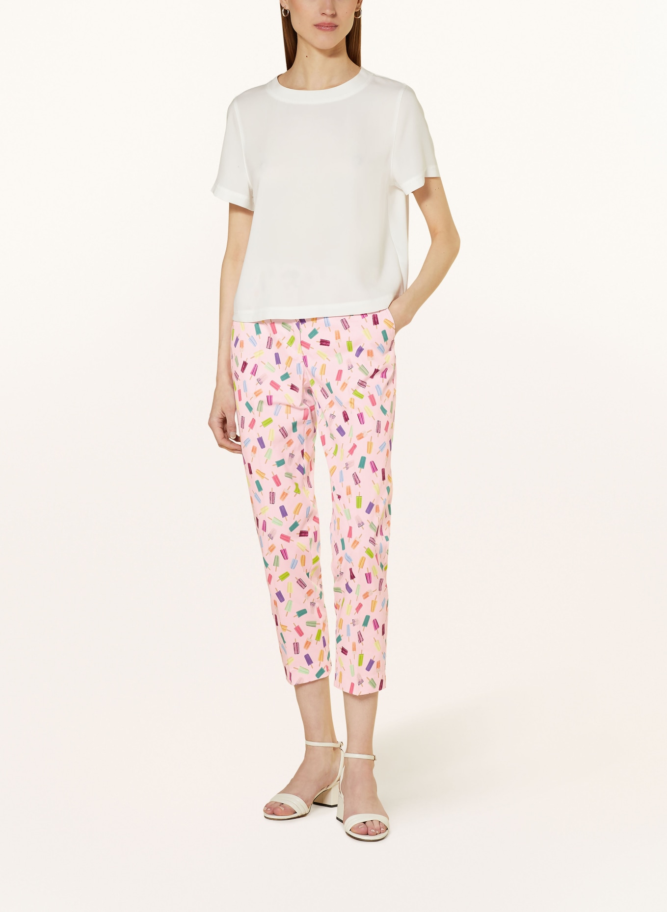 MARC CAIN 7/8 trousers FRANCA, Color: 211 soft pink (Image 2)