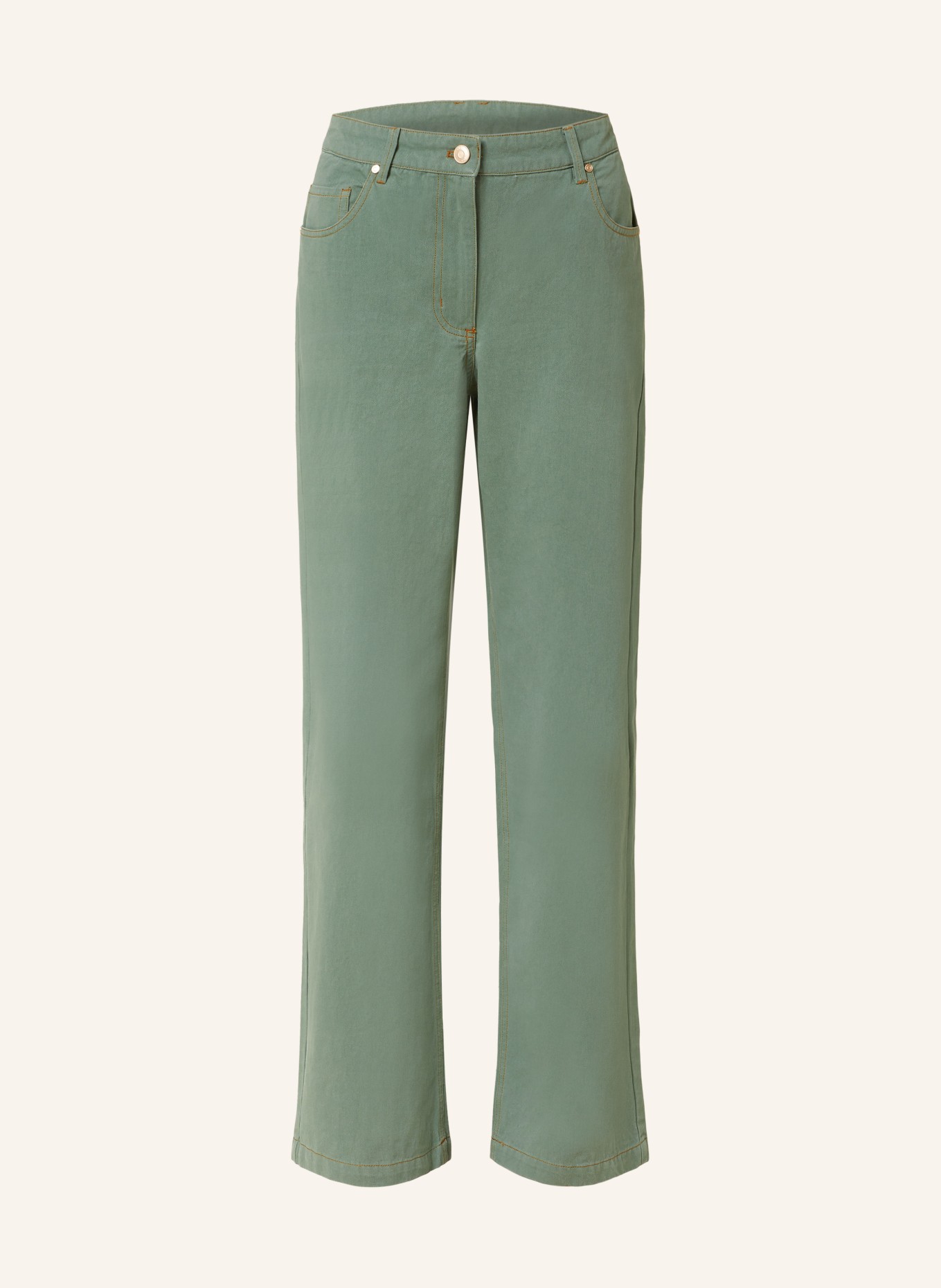 SOMETHINGNEW Straight jeans SNCAM, Color: GREEN (Image 1)