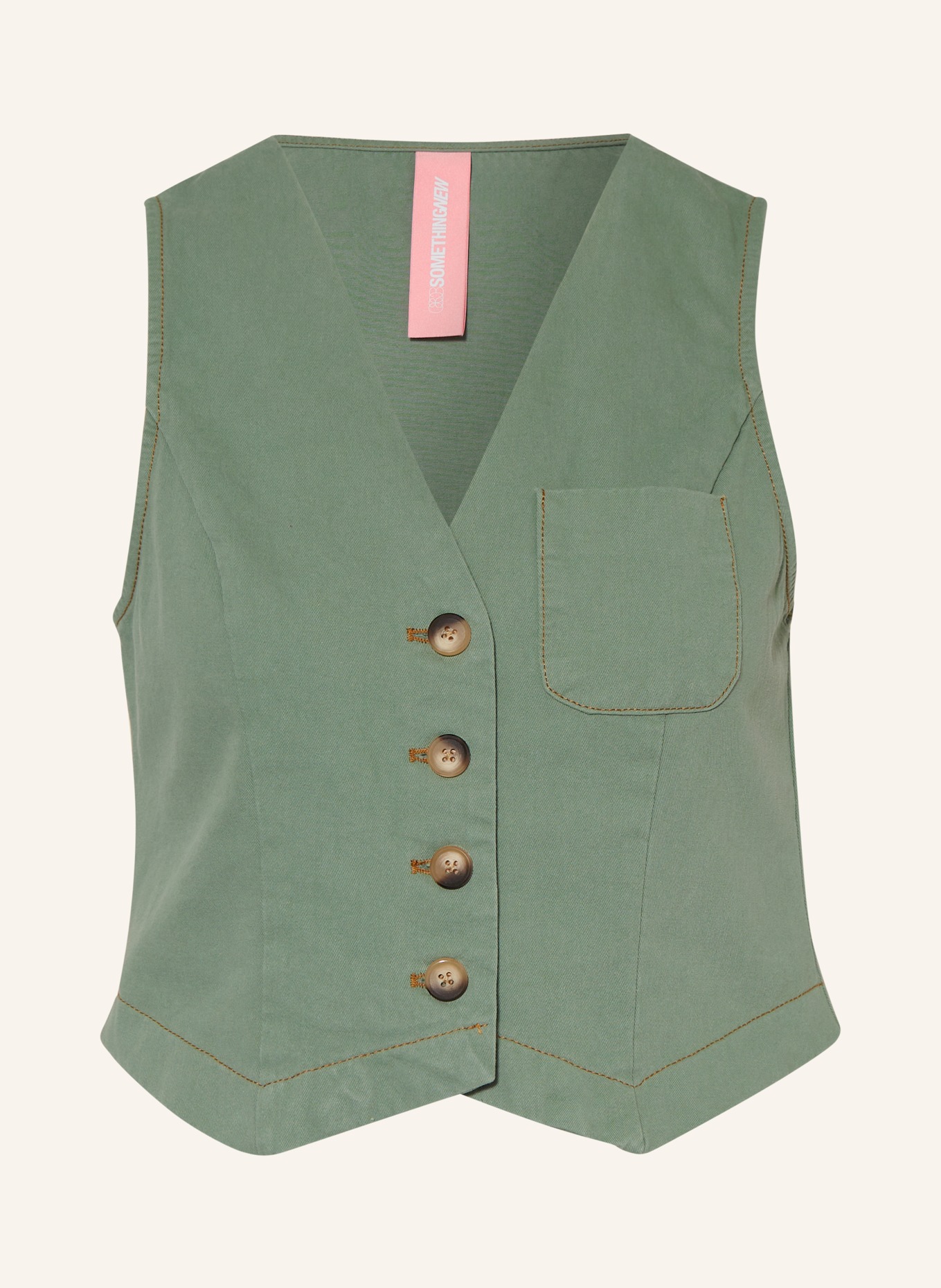 SOMETHINGNEW Vest SNCAM, Color: GREEN (Image 1)