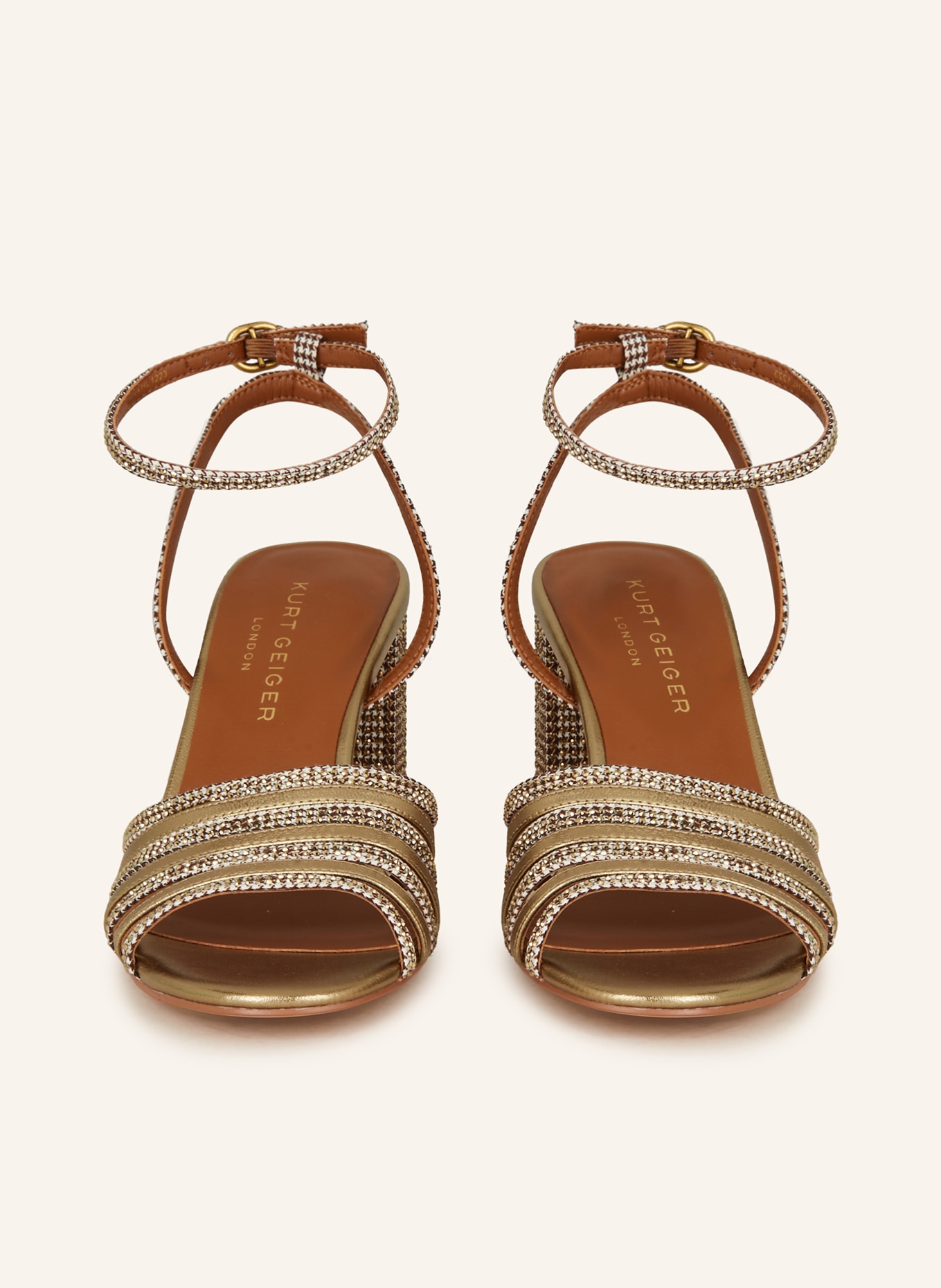 KURT GEIGER Sandals PIERRA with decorative gems, Color: GOLD (Image 3)