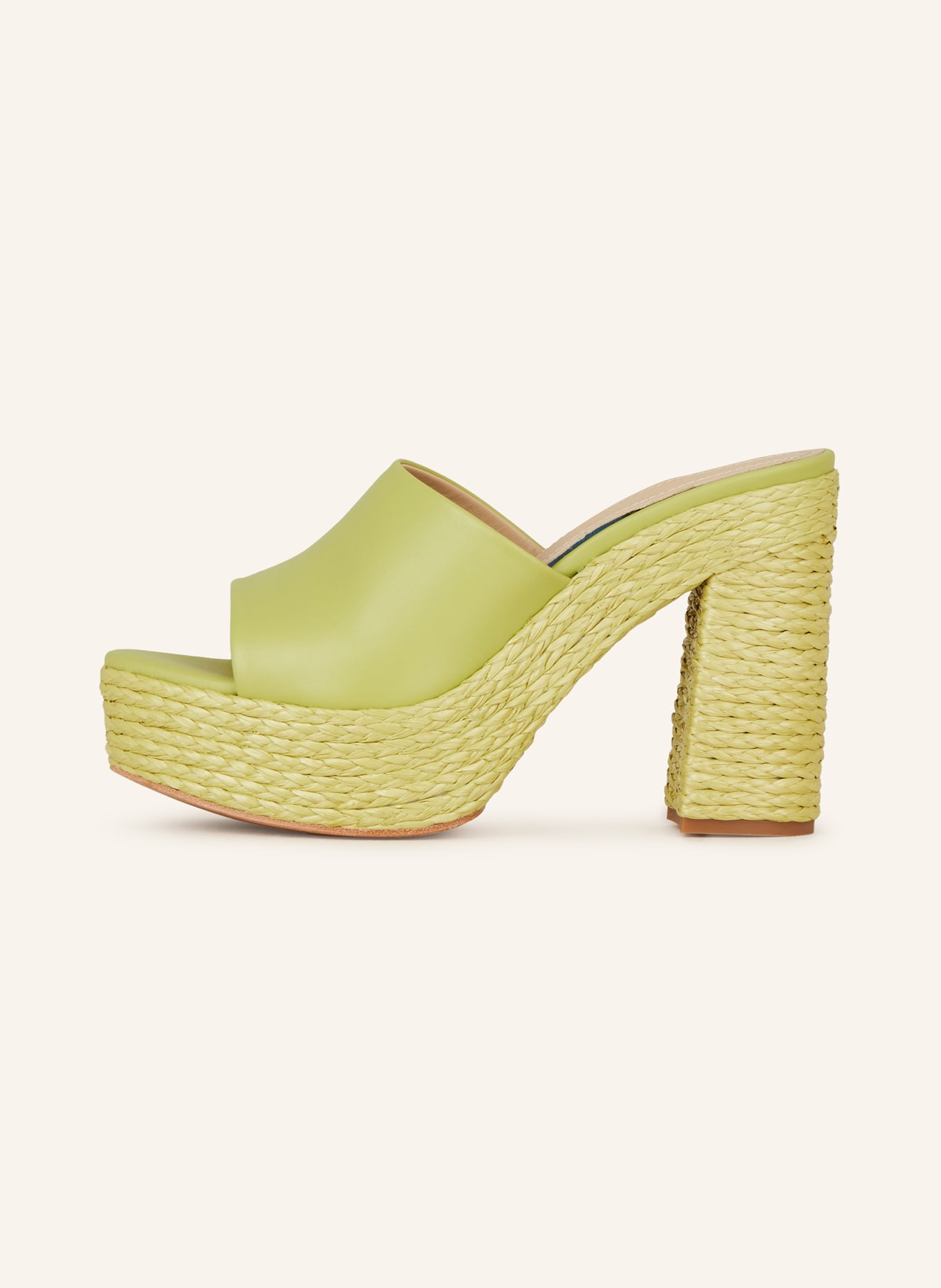 PALOMA BARCELÓ Platform mules NICOLETTA, Color: LIGHT GREEN (Image 4)