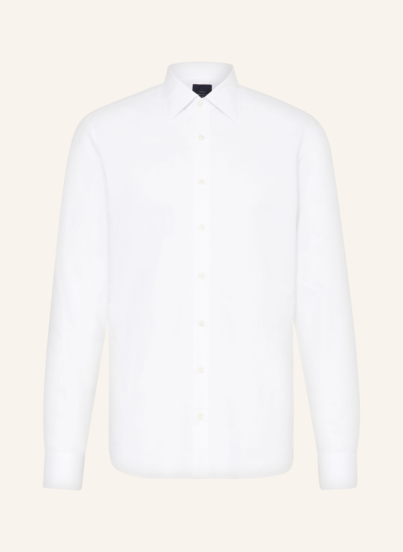 EDUARD DRESSLER Shirt shaped fit with linen, Color: 079 WEISS (Image 1)