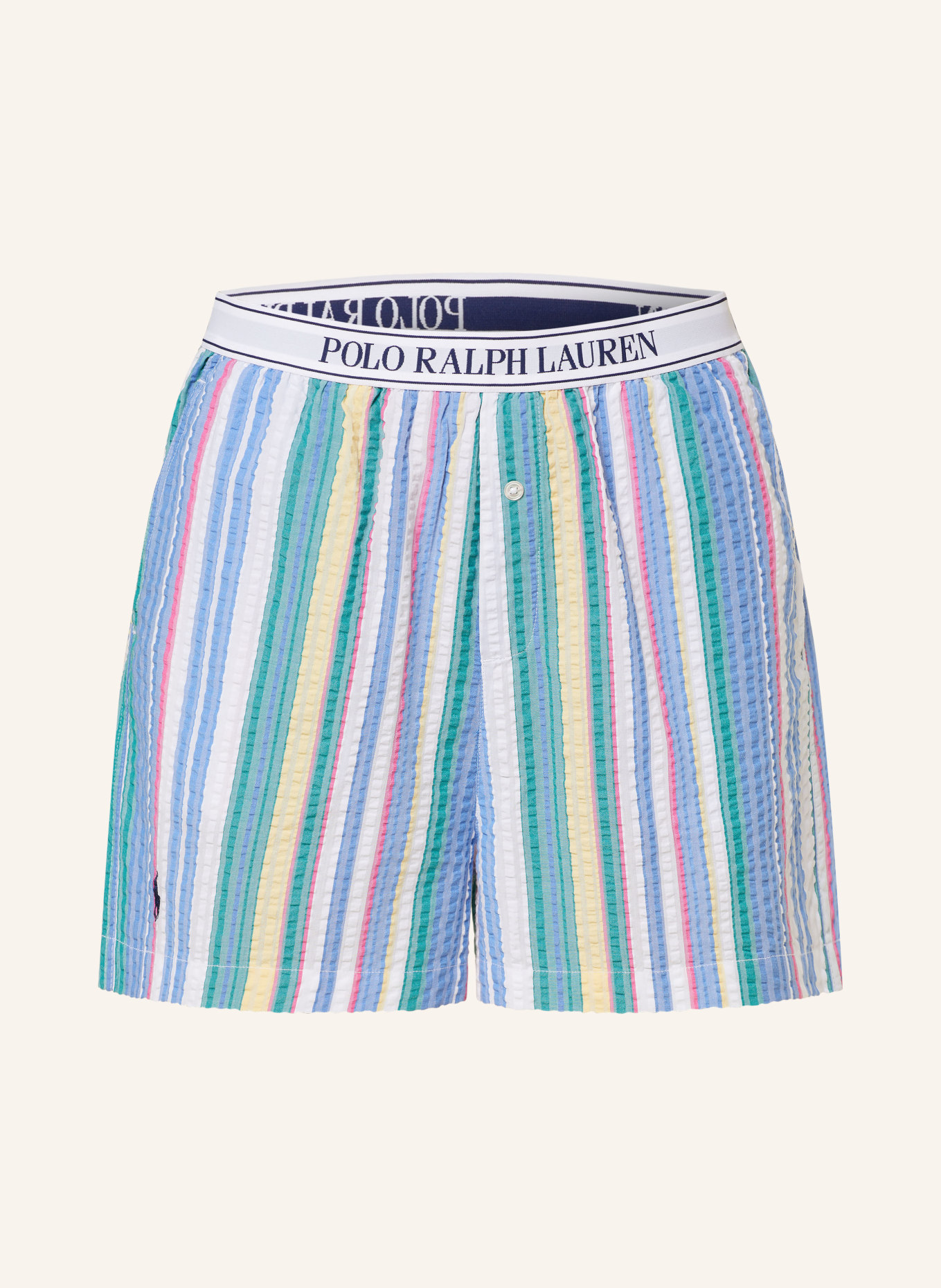 POLO RALPH LAUREN Pajama shorts, Color: LIGHT BLUE/ YELLOW/ WHITE (Image 1)